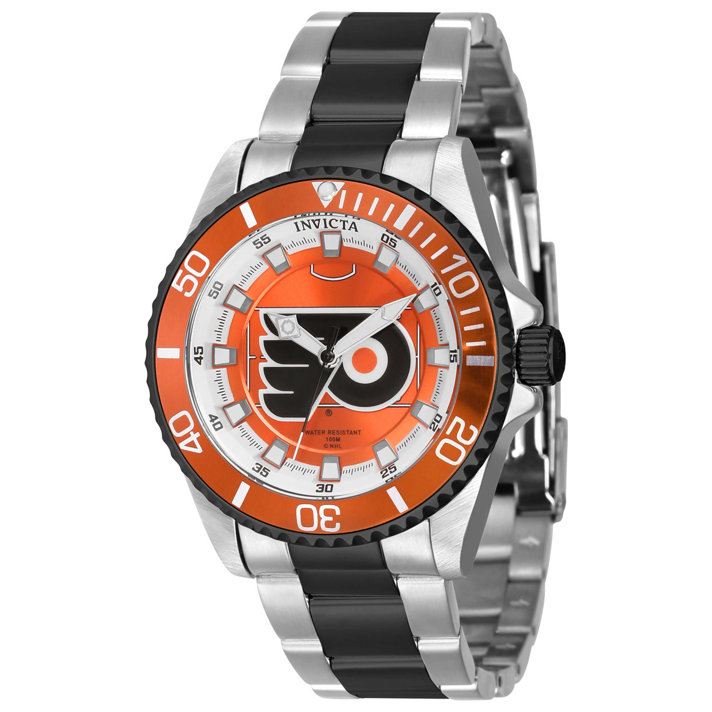 שעון Invicta דגם Philadelphia Flyers לנשים 38 מ״מ קוורץ