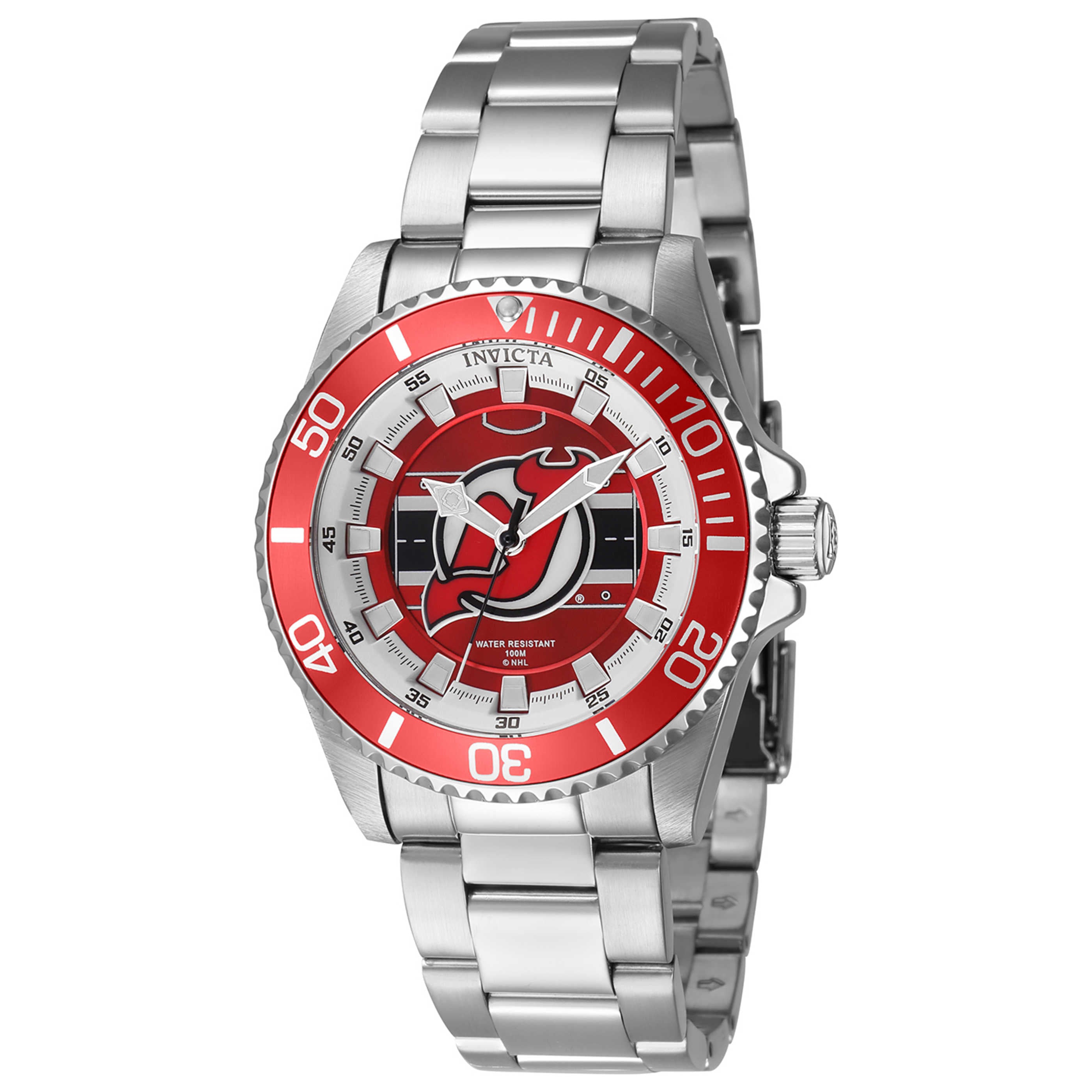 שעון Invicta דגם New Jersey Devils לנשים 38 מ״מ קוורץ