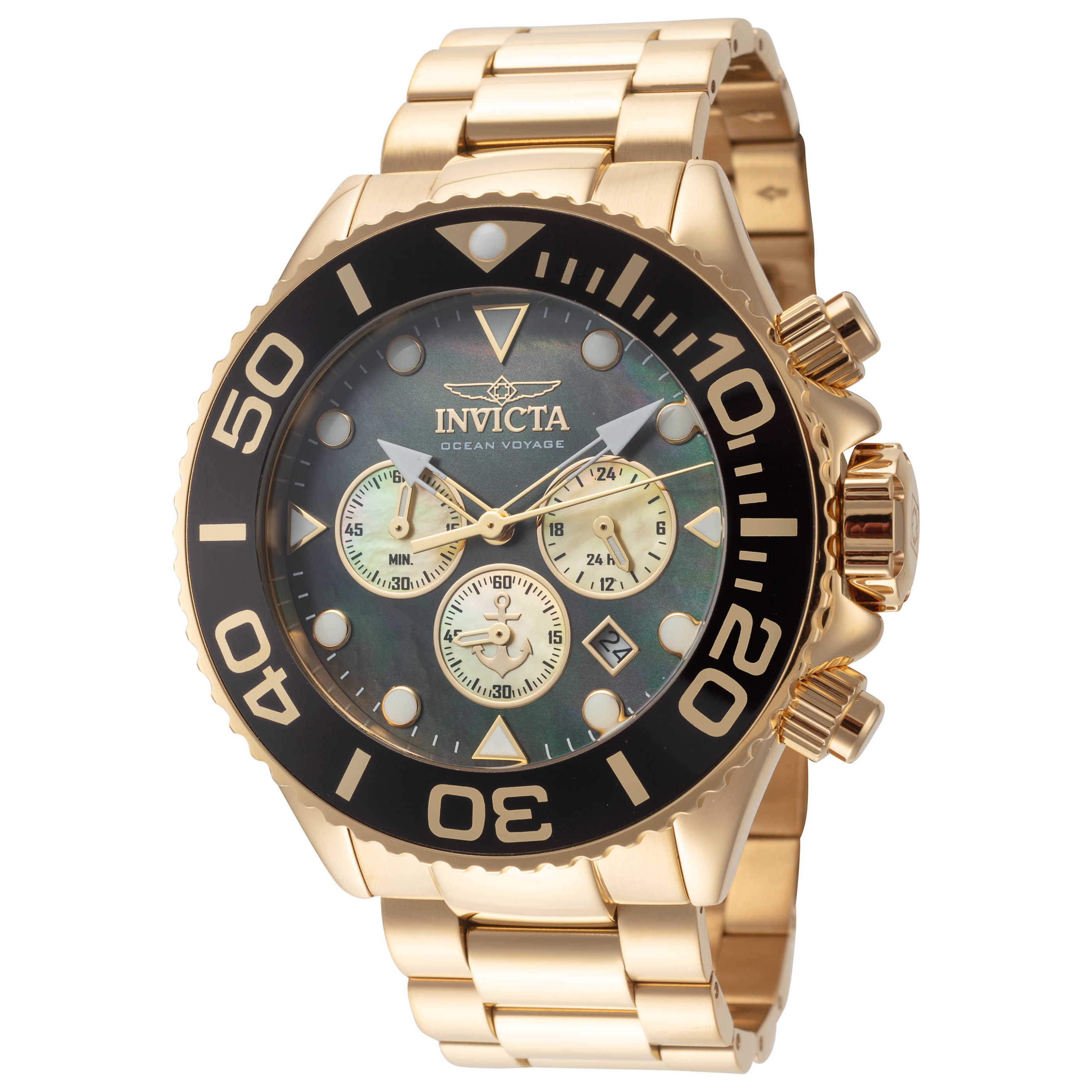 שעון Invicta דגם Ocean Voyage לגברים 52 מ״מ כרונוגרף קוורץ