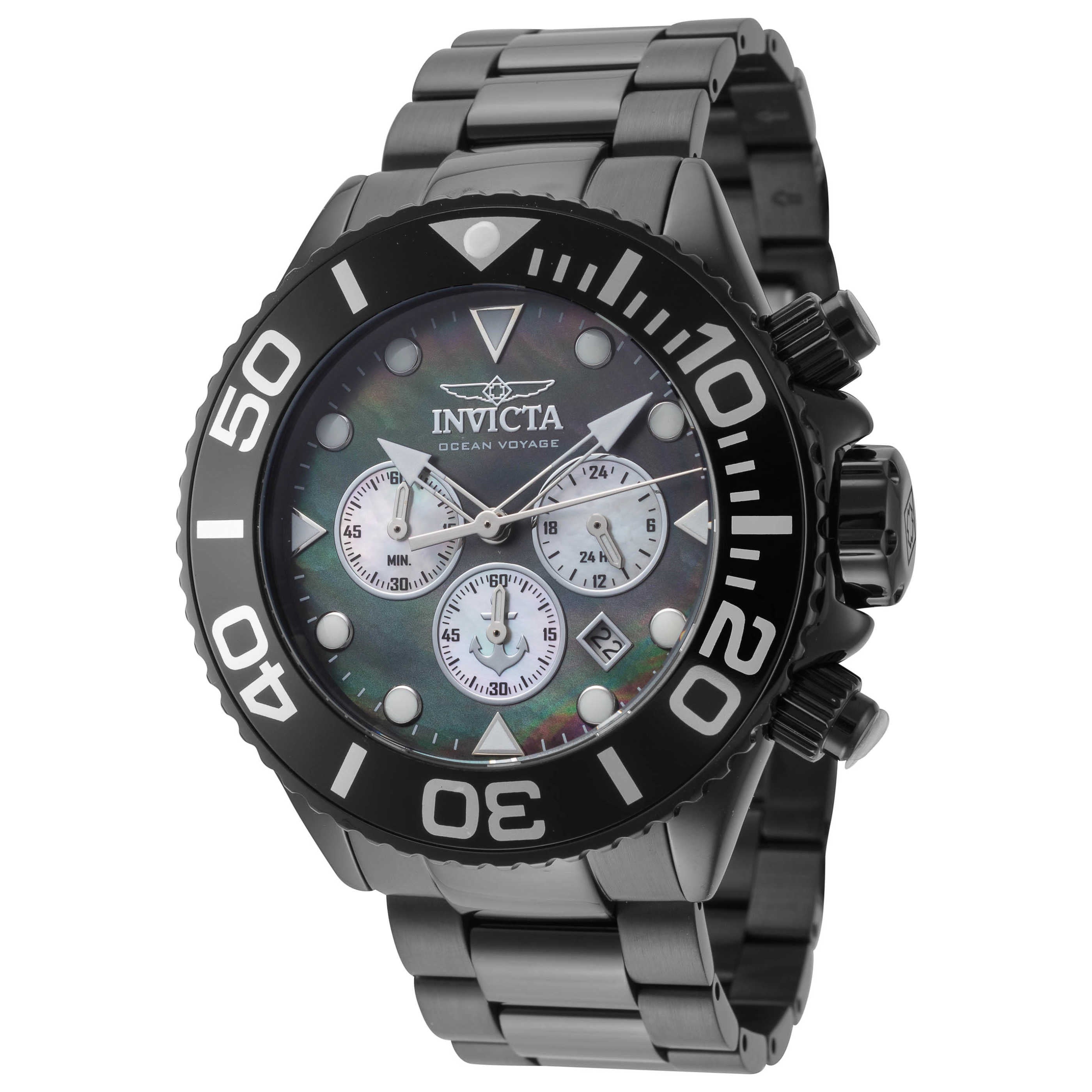 שעון Invicta דגם Ocean Voyage לגברים 52 מ״מ כרונוגרף קוורץ