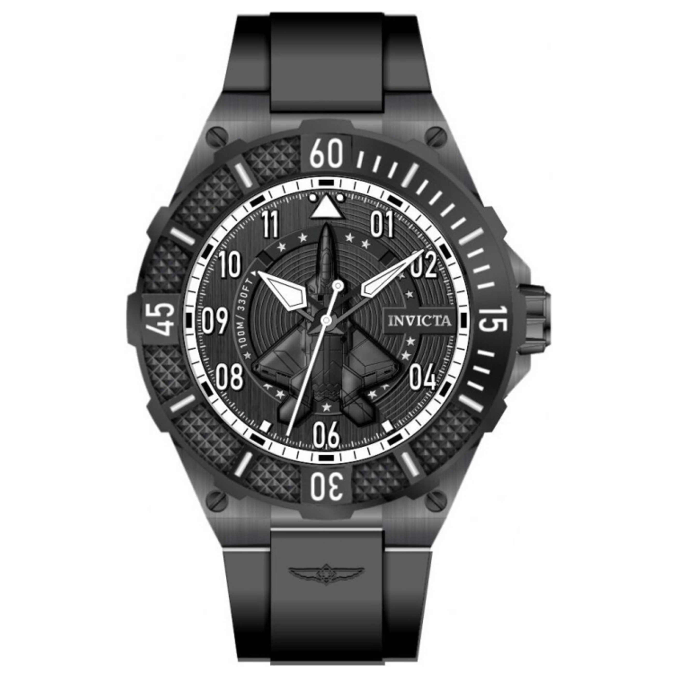 שעון לגבר Aviator של Invicta, קוורץ, 50 מ״מ
