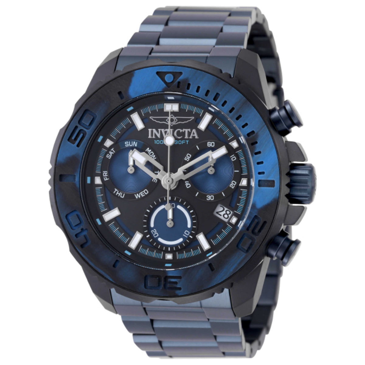 שעון Invicta מסדרת Carbon Hawk לגברים 48 מ״מ קוורץ