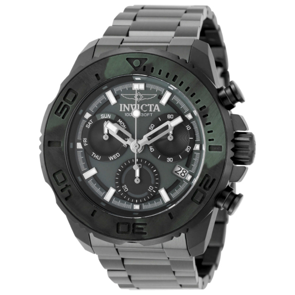 שעון Invicta מסדרת Carbon Hawk לגברים 48 מ״מ קוורץ