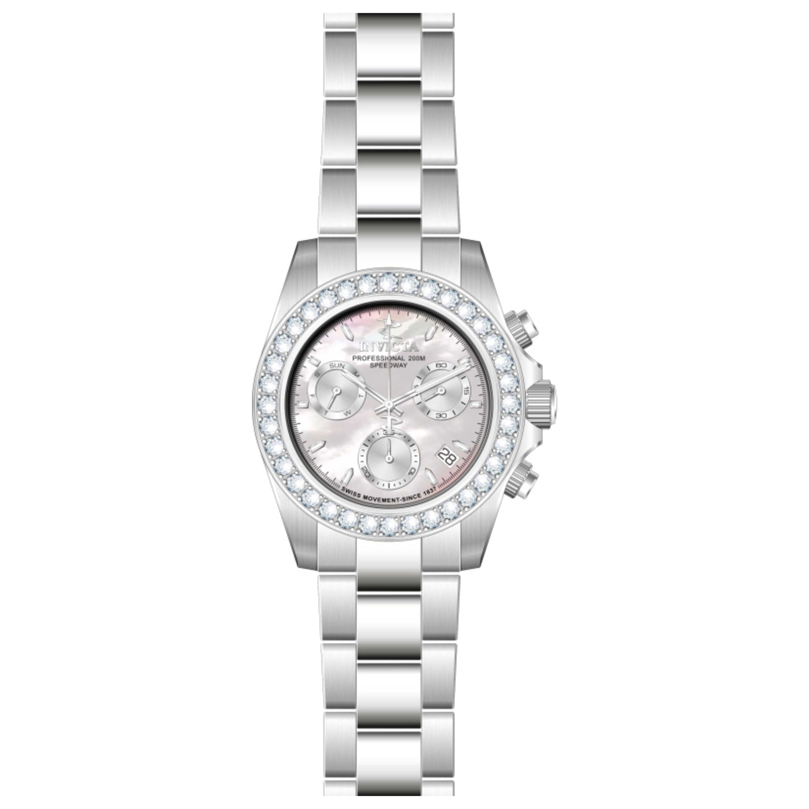 שעון לגבר Elite Diamond של Invicta, קוורץ, 42 מ״מ