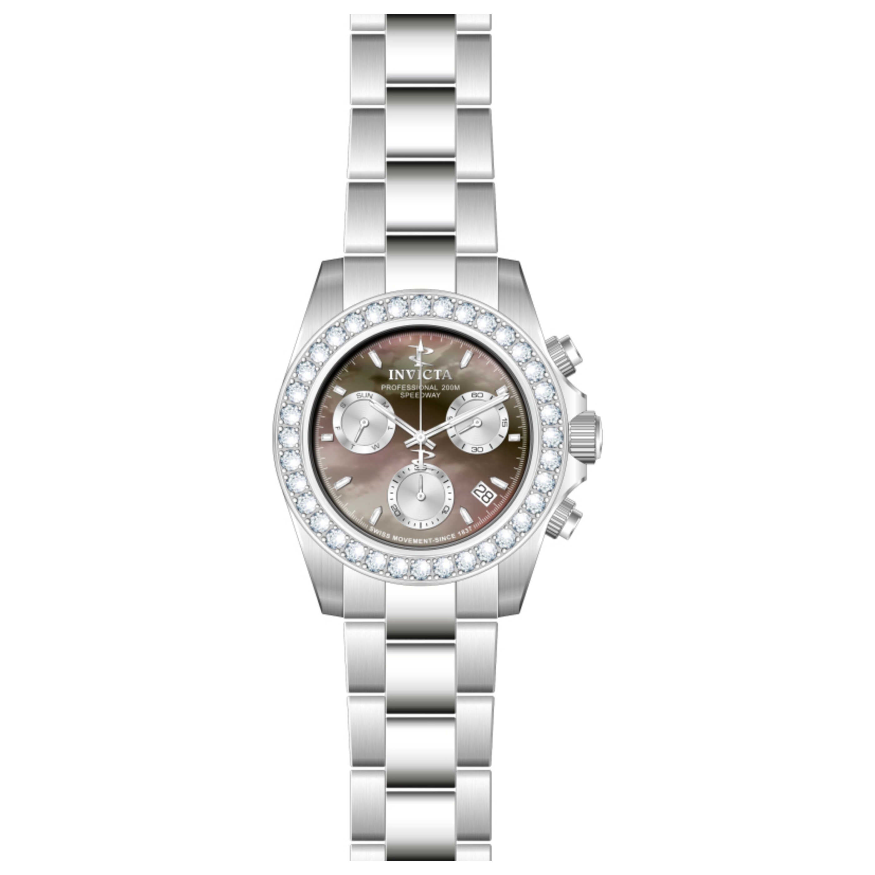 שעון לגבר Elite Diamond של Invicta, קוורץ, 42 מ״מ