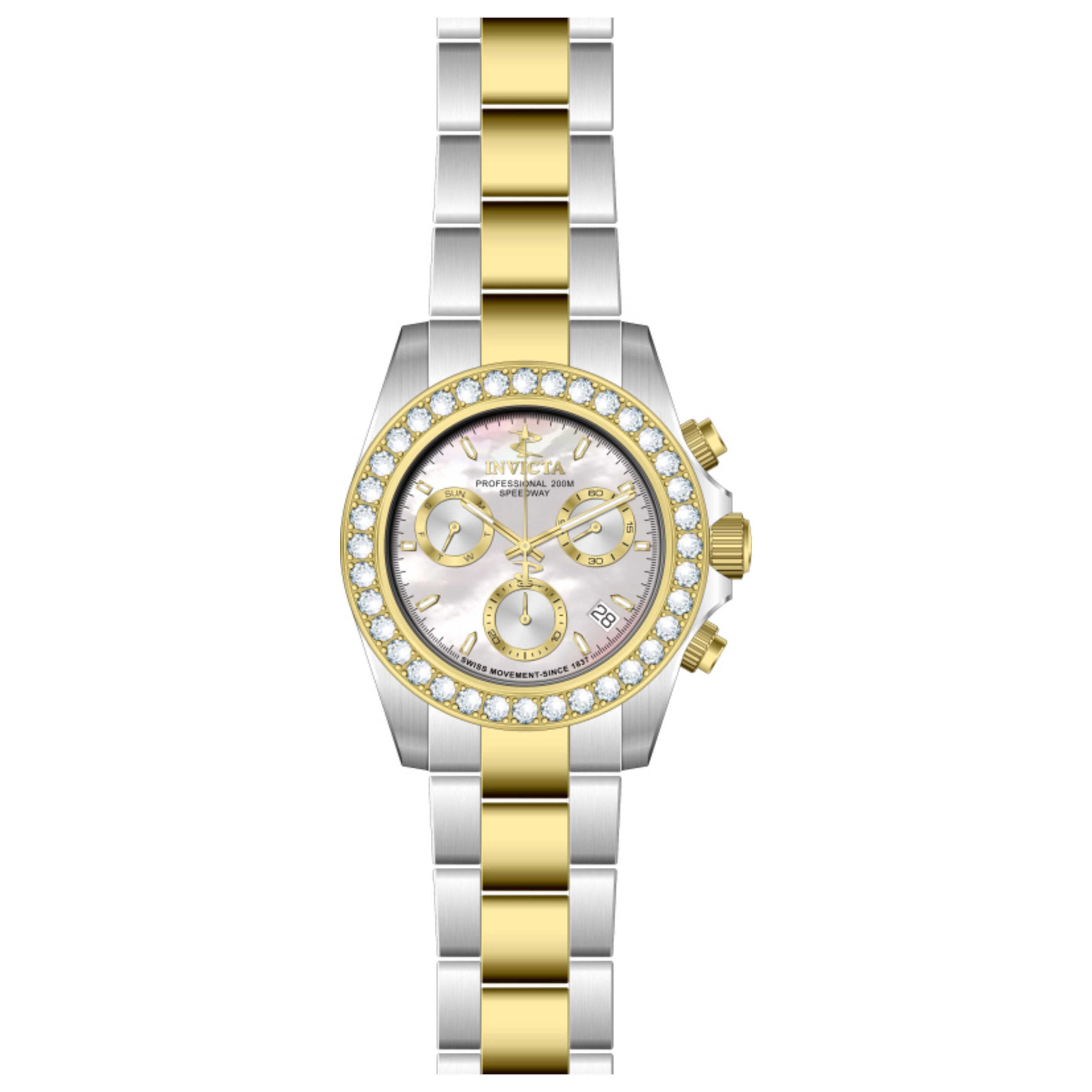 שעון לגבר Elite Diamond של Invicta, קוורץ, 42 מ״מ