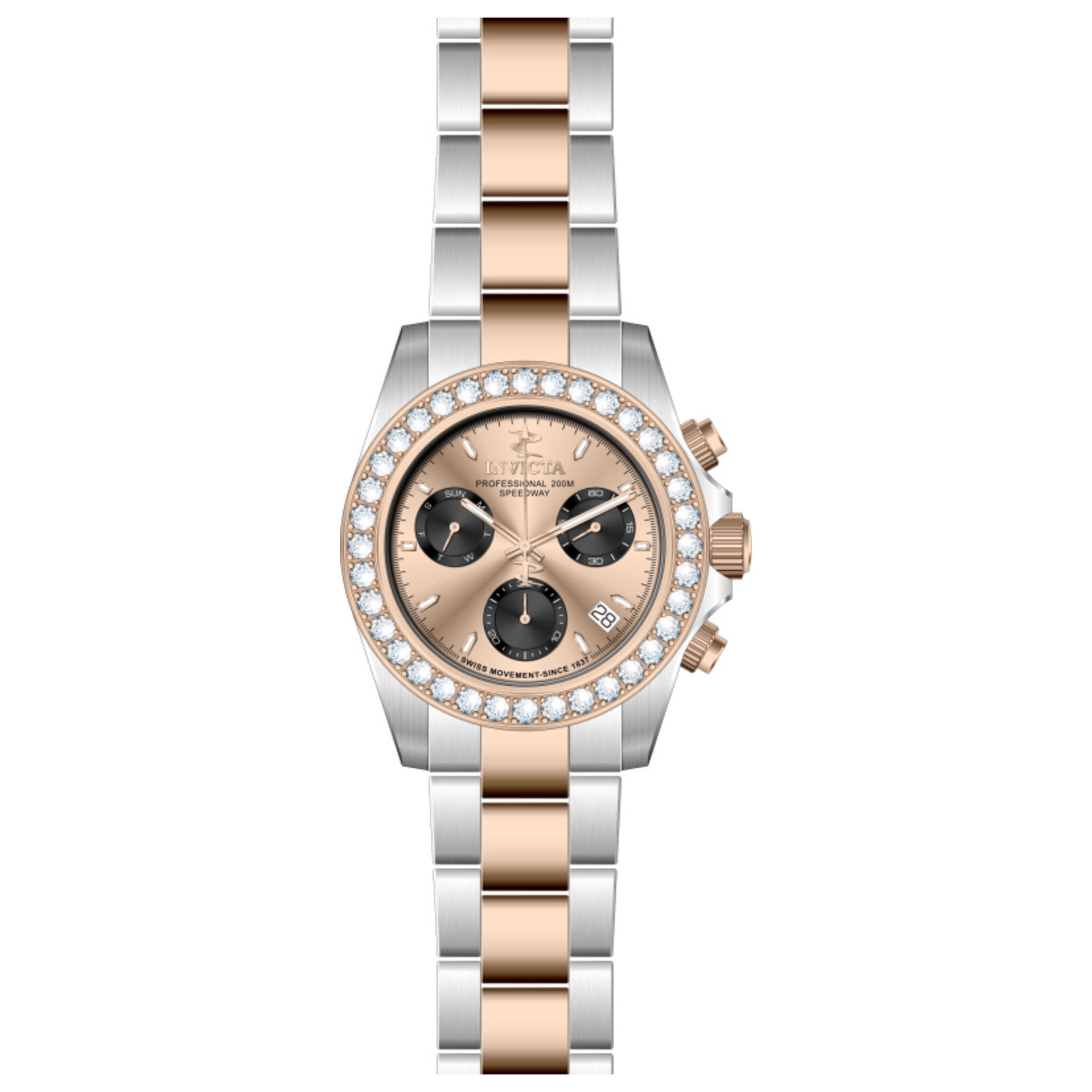 שעון לגבר Elite Diamond של Invicta, קוורץ, 42 מ״מ