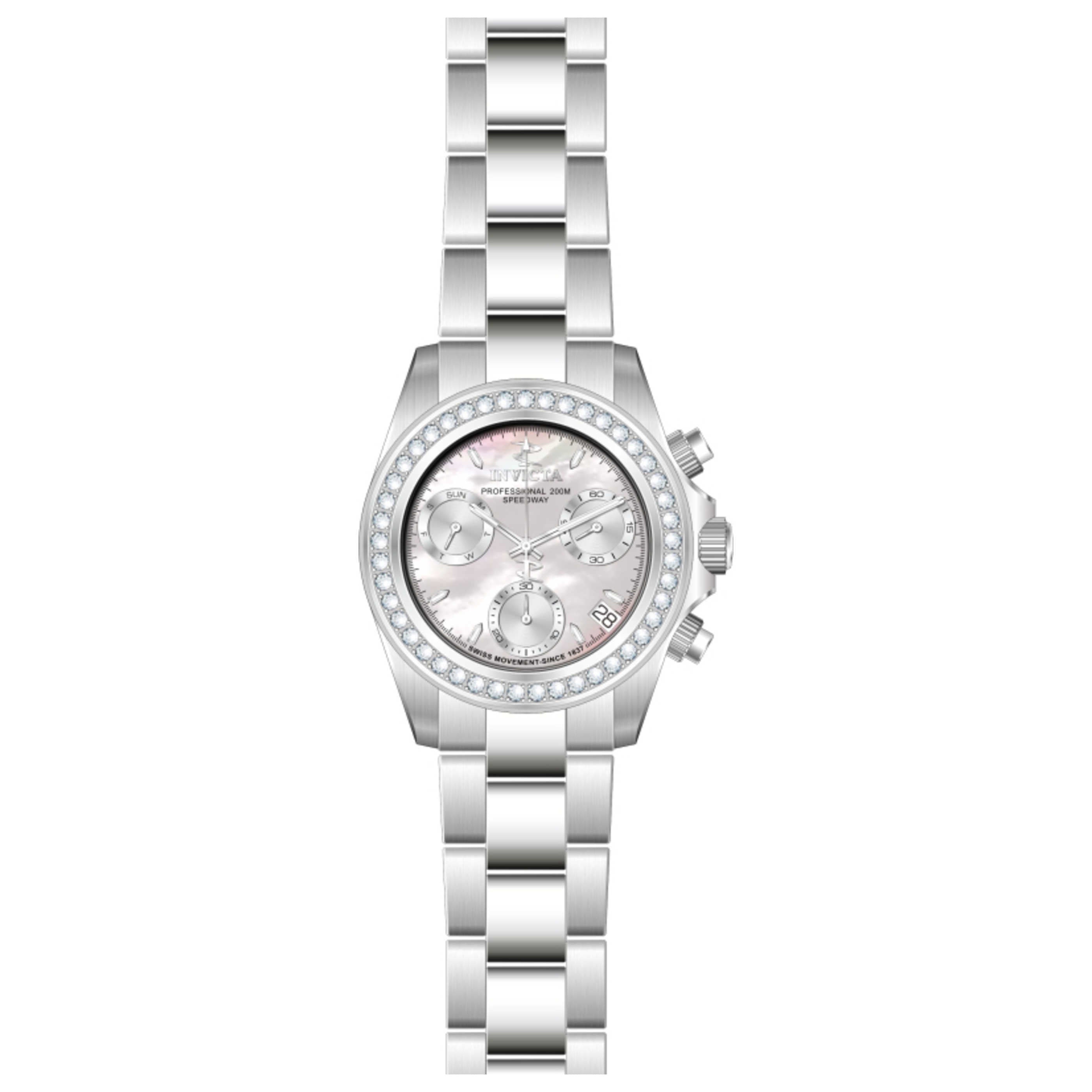 שעון לאישה Elite Diamond של Invicta, קוורץ, 38 מ״מ