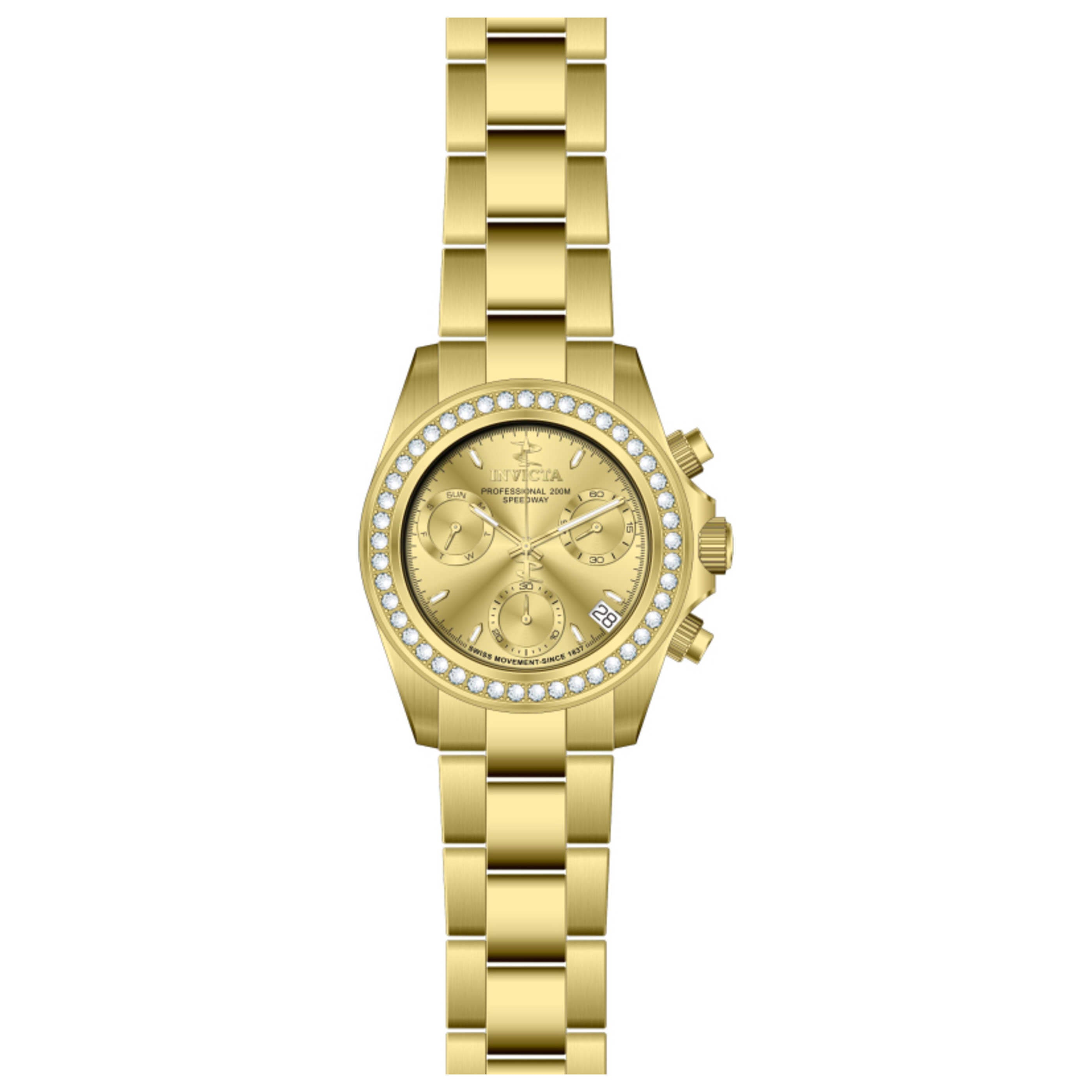 שעון לאישה Elite Diamond של Invicta, קוורץ, 38 מ״מ