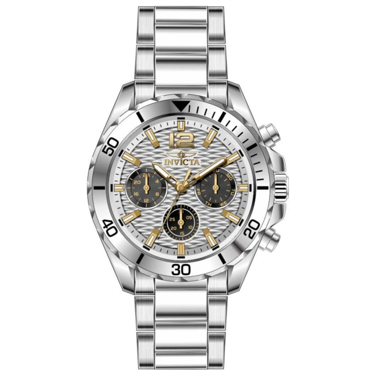 שעון Invicta דגם Pro Diver לגברים 43.5 מ״מ קוורץ