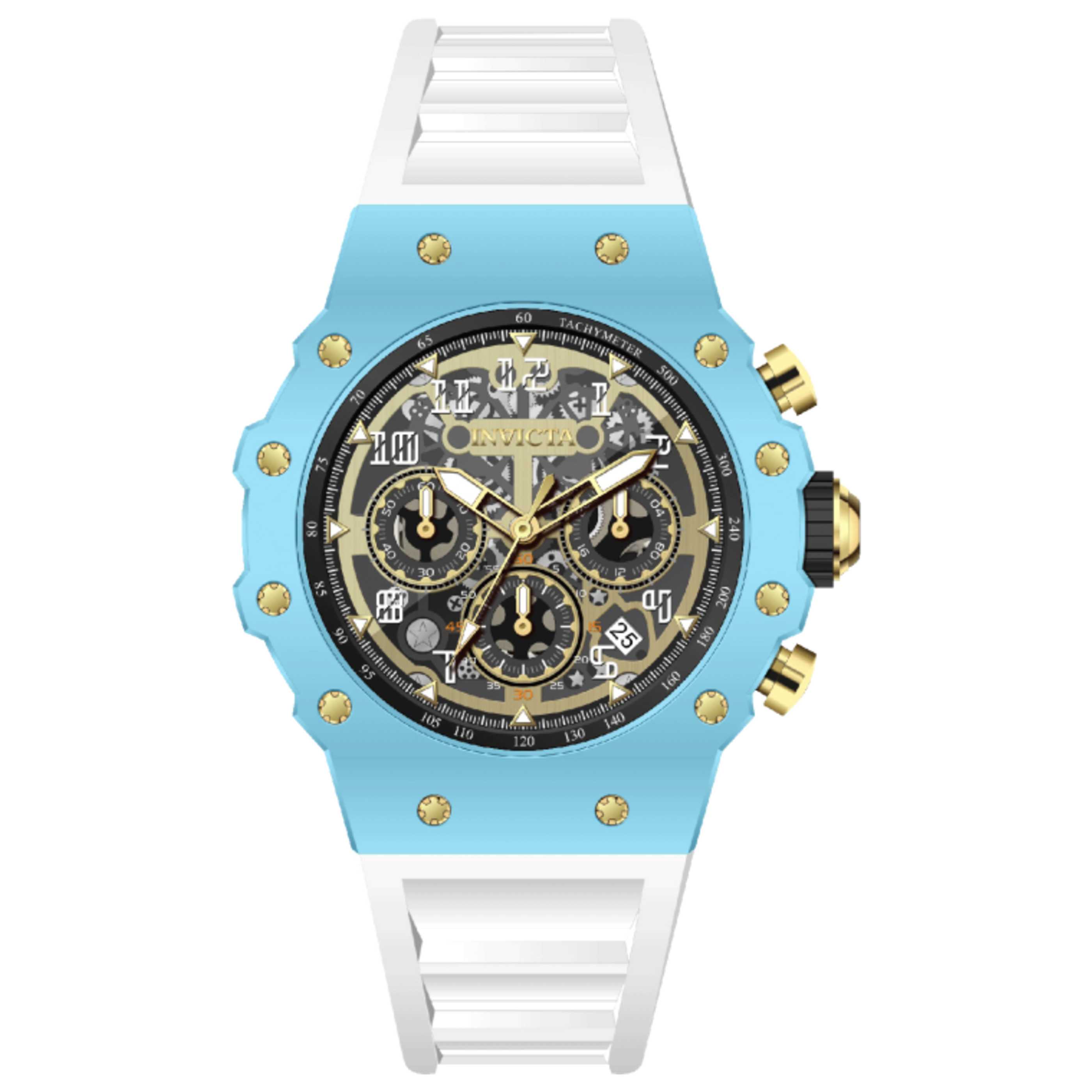שעון לגבר Racing של Invicta, קוורץ, 43.5 מ״מ
