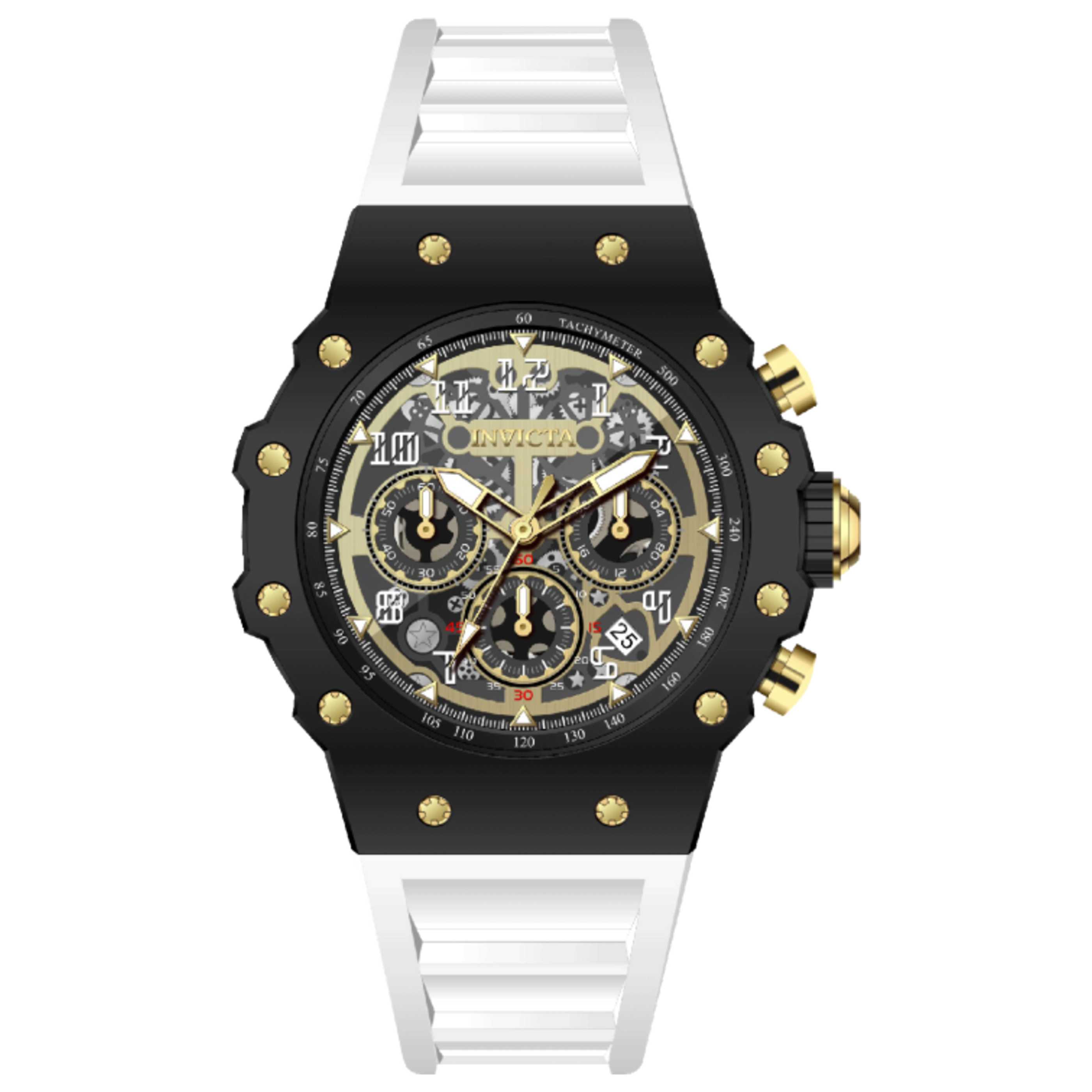 שעון לגבר Racing של Invicta, קוורץ, 43.5 מ״מ