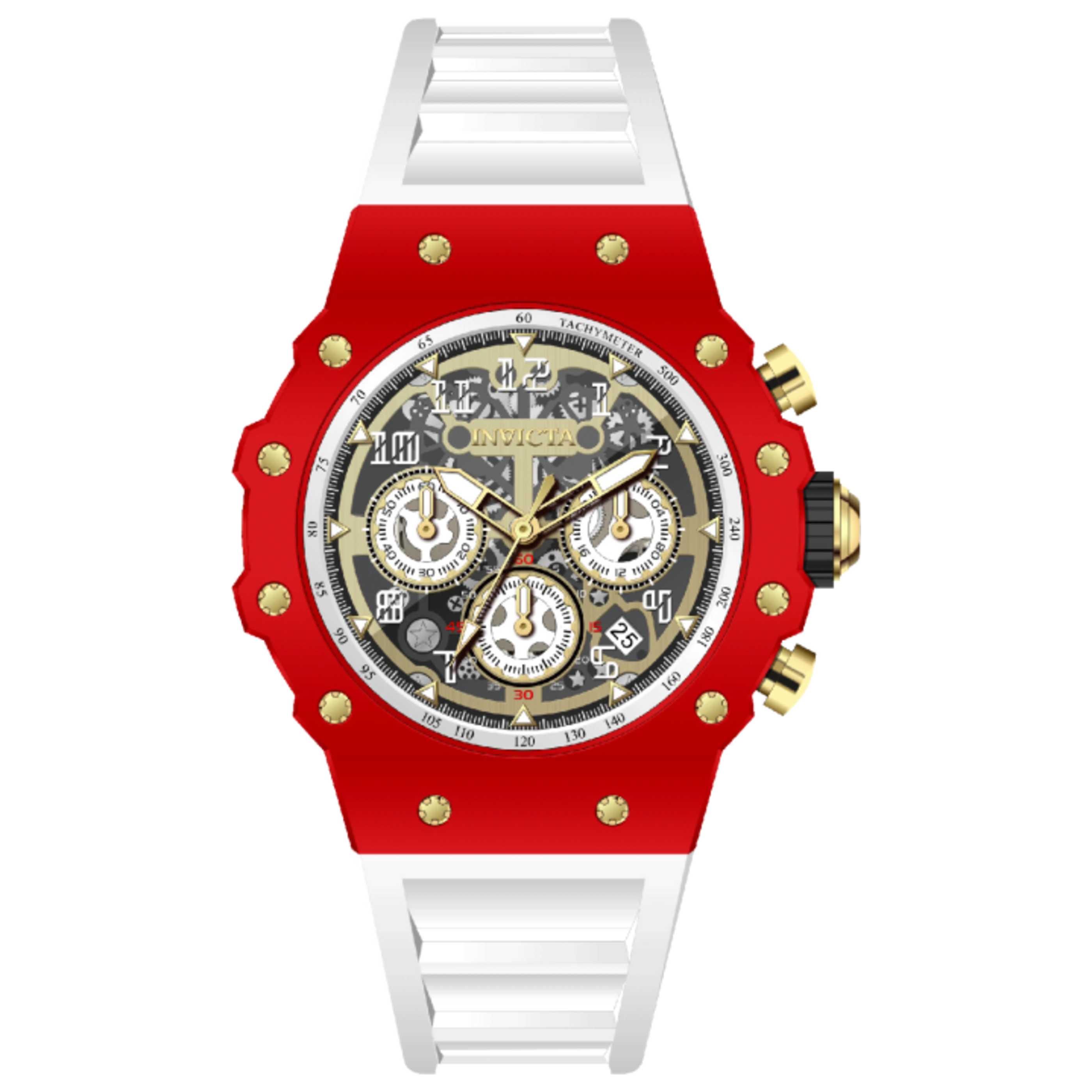שעון לגבר Racing של Invicta, קוורץ, 43.5 מ״מ