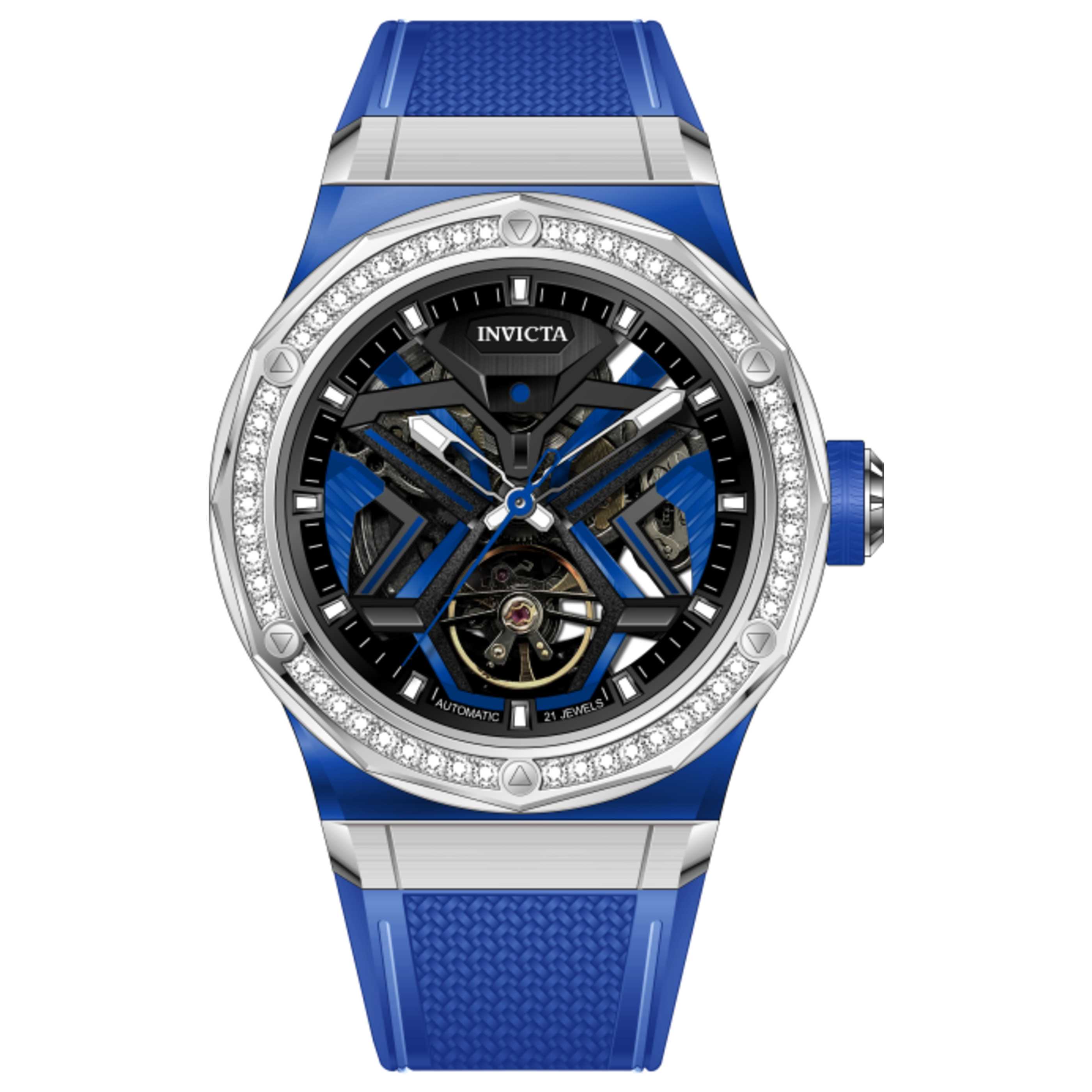 שעון לגבר Objet D Art Diamond של Invicta, אוטומטי, 45 מ״מ