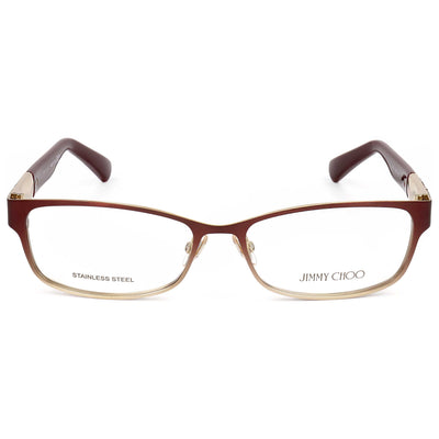 משקפי ראייה Jimmy Choo דגם Jc124 לנשים 54 מ״מ בצבע מט Opal Burgundy