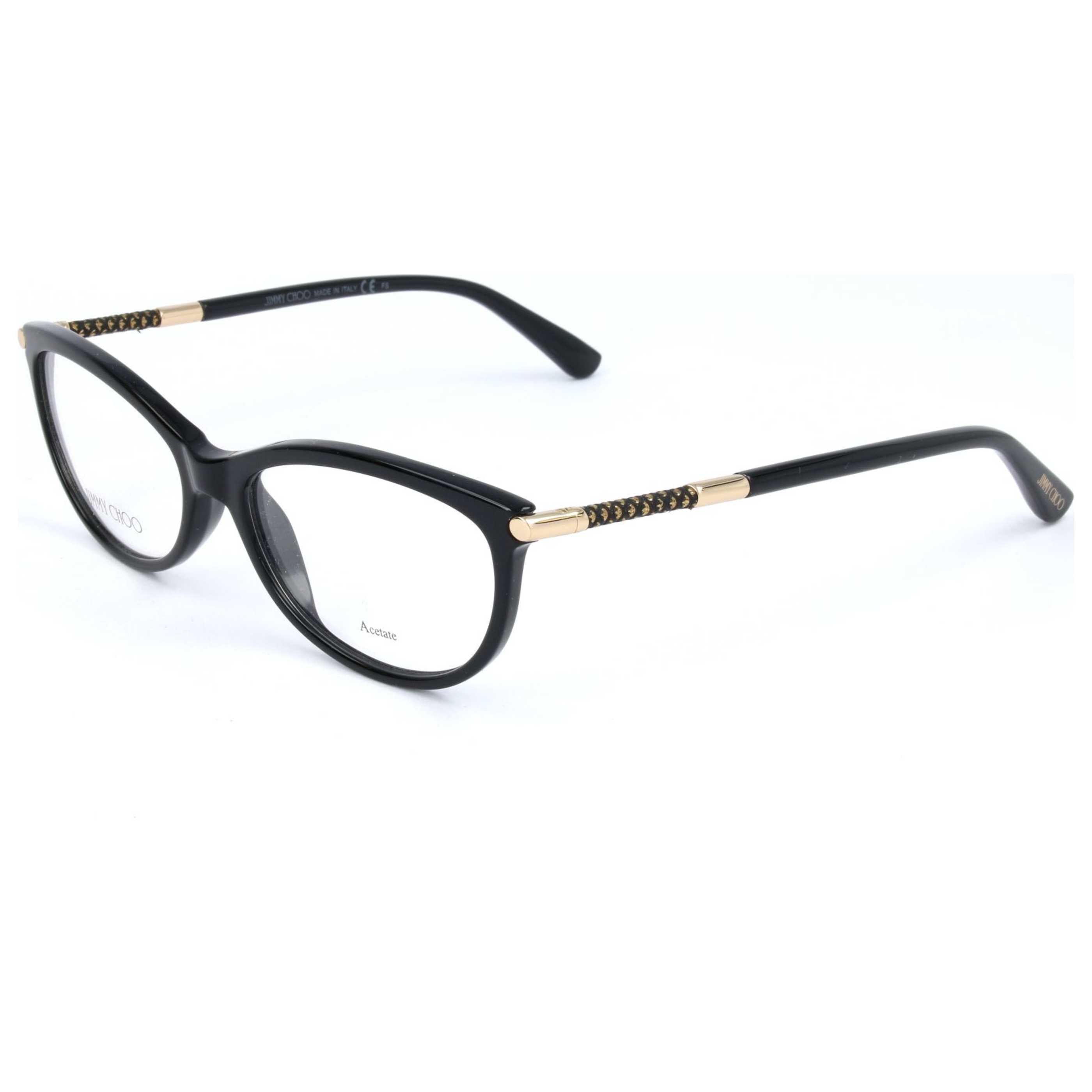 משקפי ראייה Jimmy Choo דגם Jc154 לנשים 53 מ״מ בצבע שחור