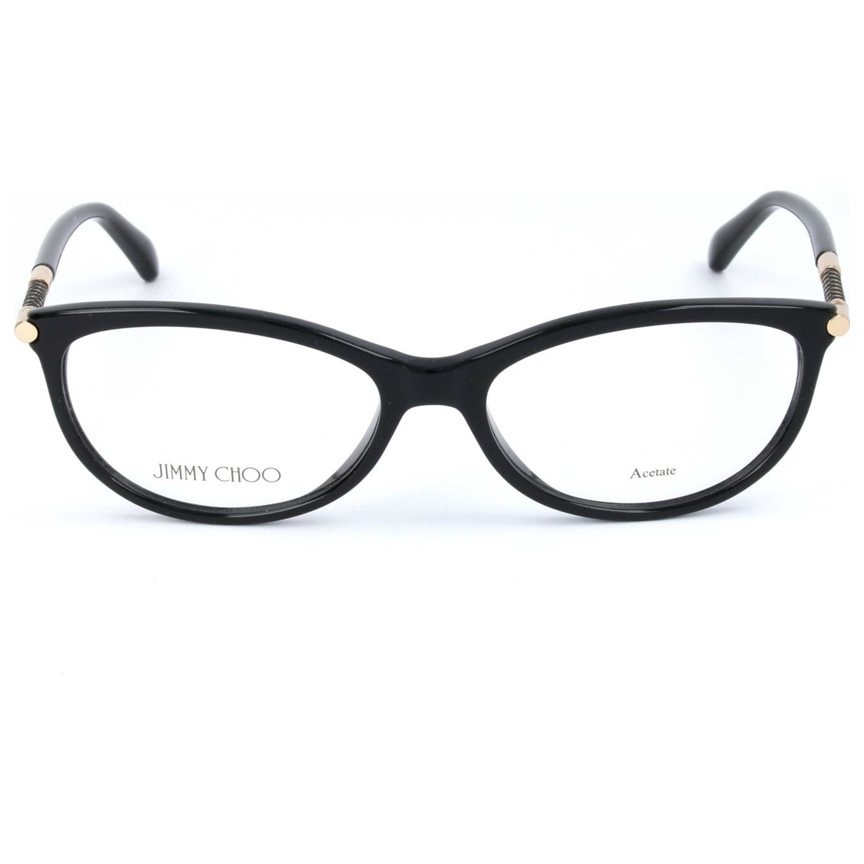 משקפי ראייה Jimmy Choo דגם Jc154 לנשים 53 מ״מ בצבע שחור