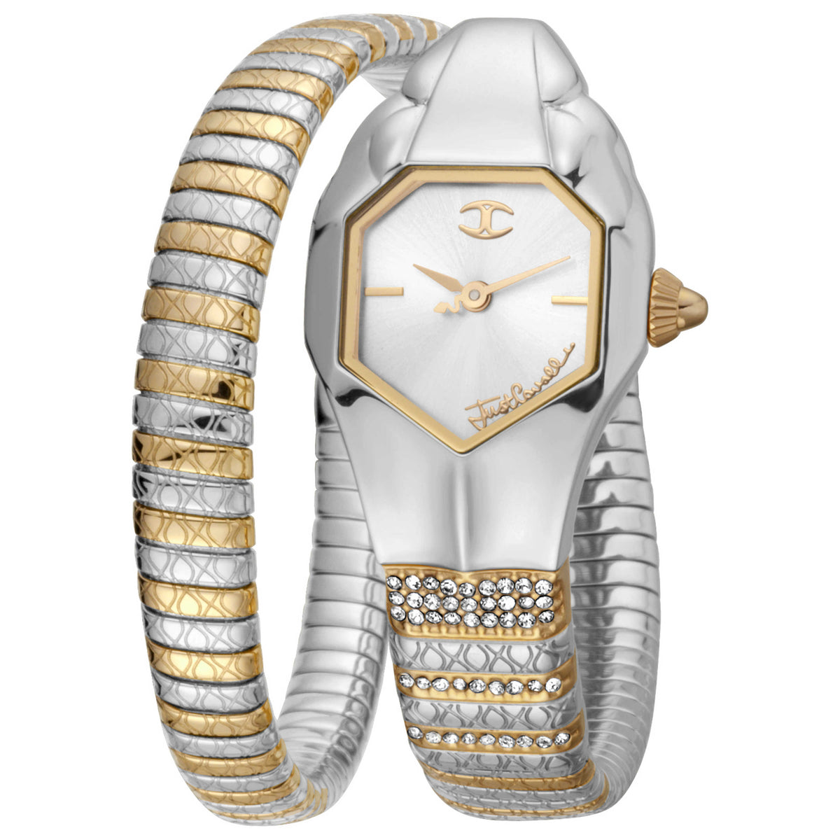 Just Cavalli Women's Snake 316L Stainless Steel Watch