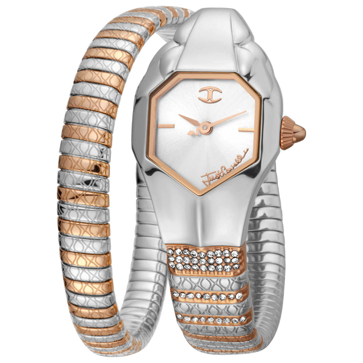 Just Cavalli Women's JC1L113M0055 Signature Snake 22mm Quartz Watch