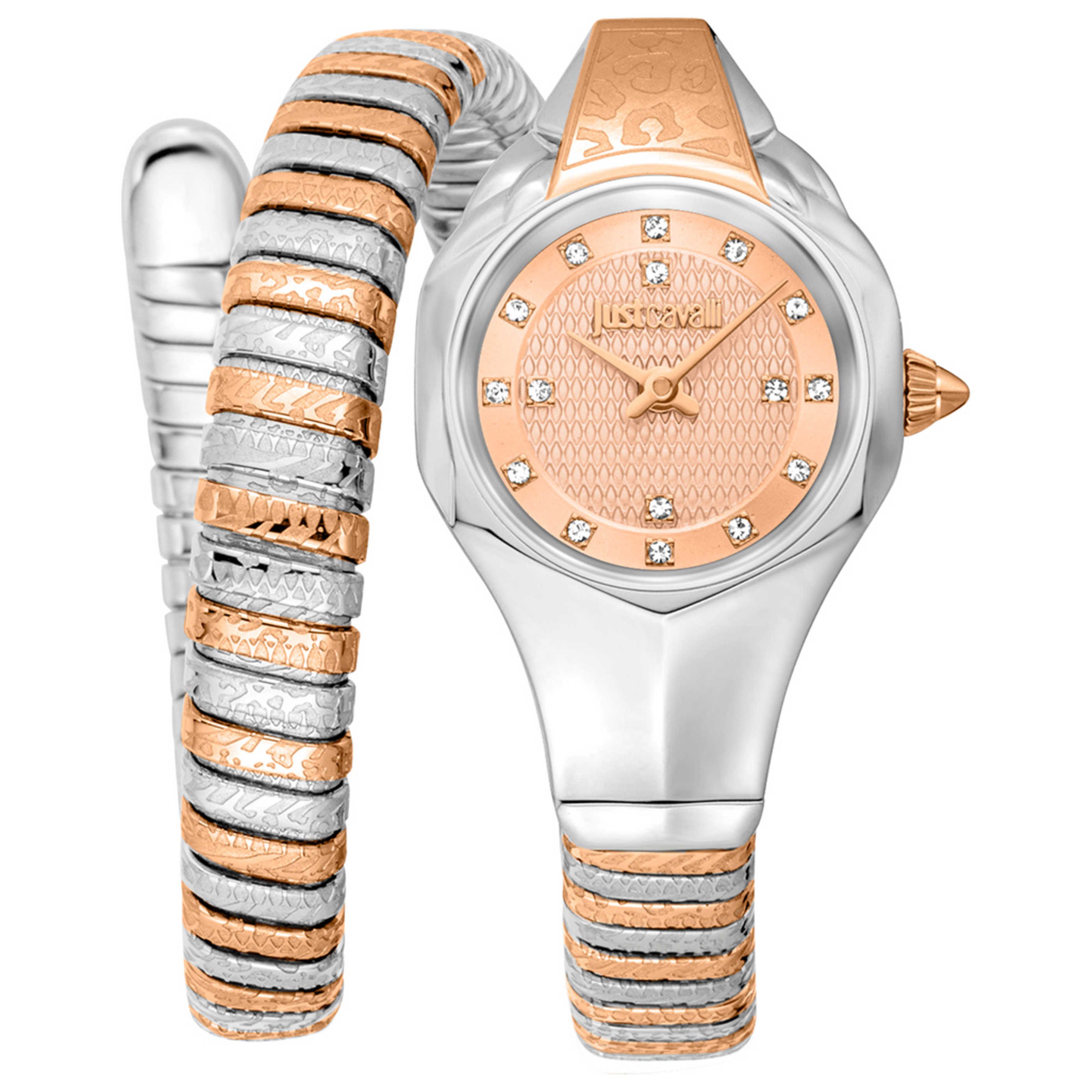 שעון לאישה Signature Snake של Just Cavalli, קוורץ, 22 מ״מ