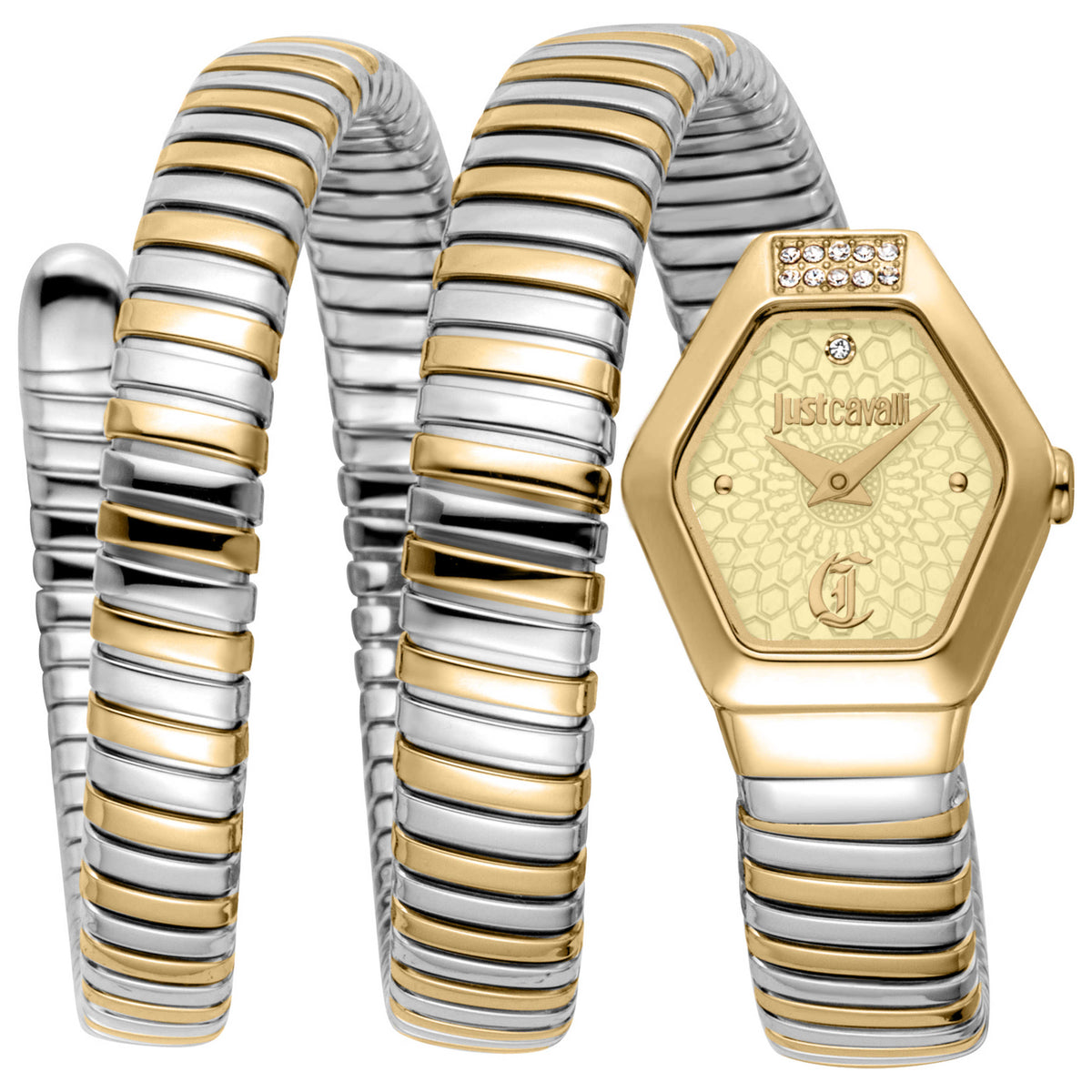 שעון Just Cavalli דגם Snake לנשים 22.5 מ״מ קוורץ