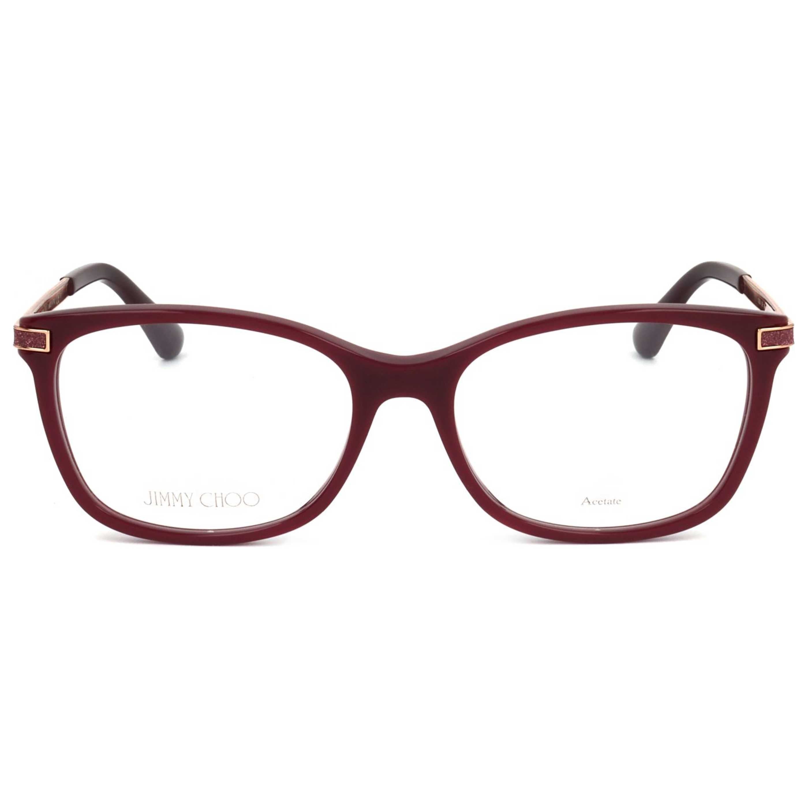 משקפי ראייה Jimmy Choo דגם Jc269 לנשים 54 מ״מ בצבע בורדו