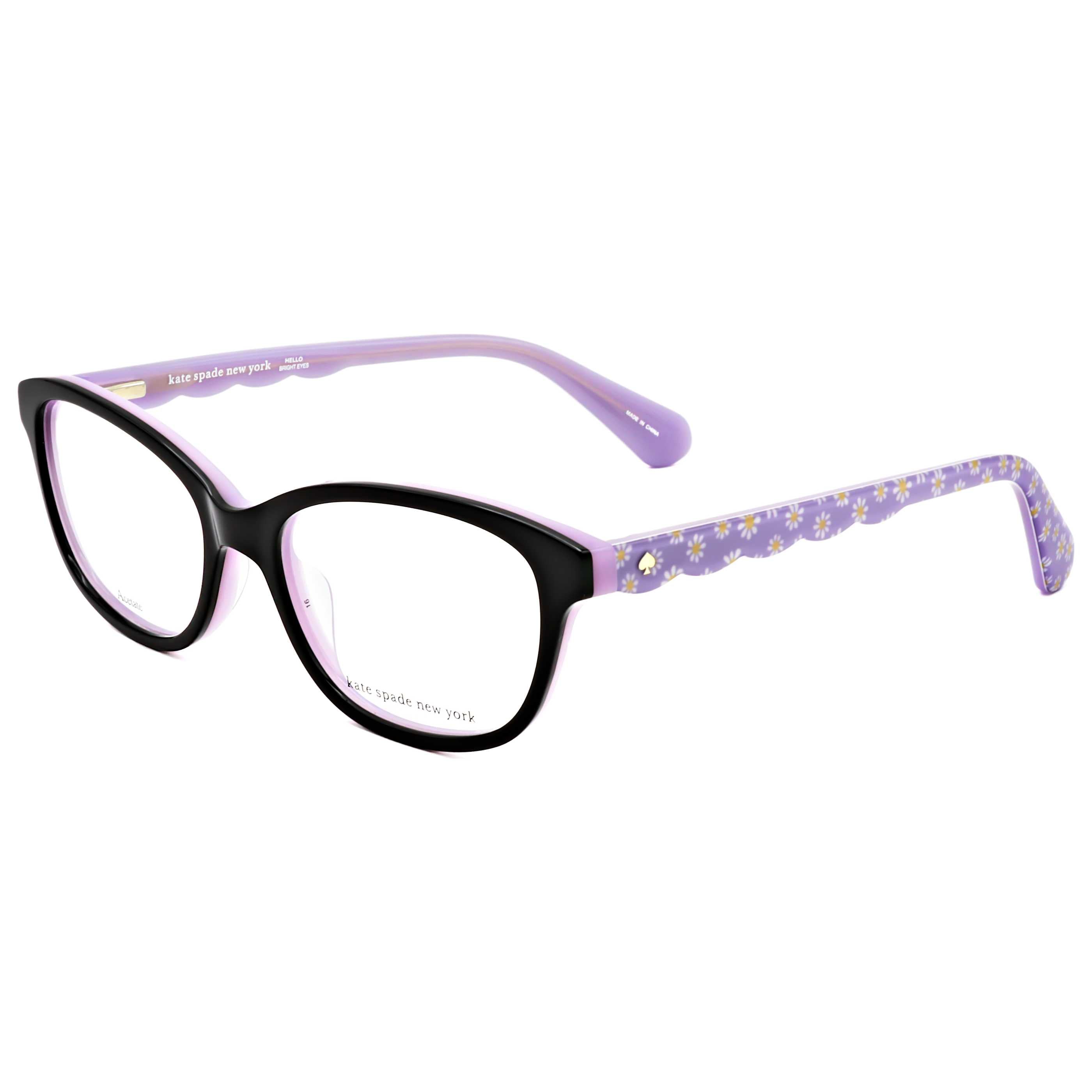 משקפי ראייה Kate Spade דגם Kids יוניסקס 48 מ״מ בצבע שחור Lilac