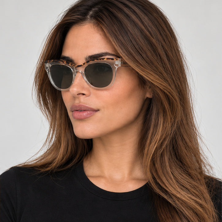 Kate Young Women's 50mm Crystal  Sunglasses K520-CRY-50