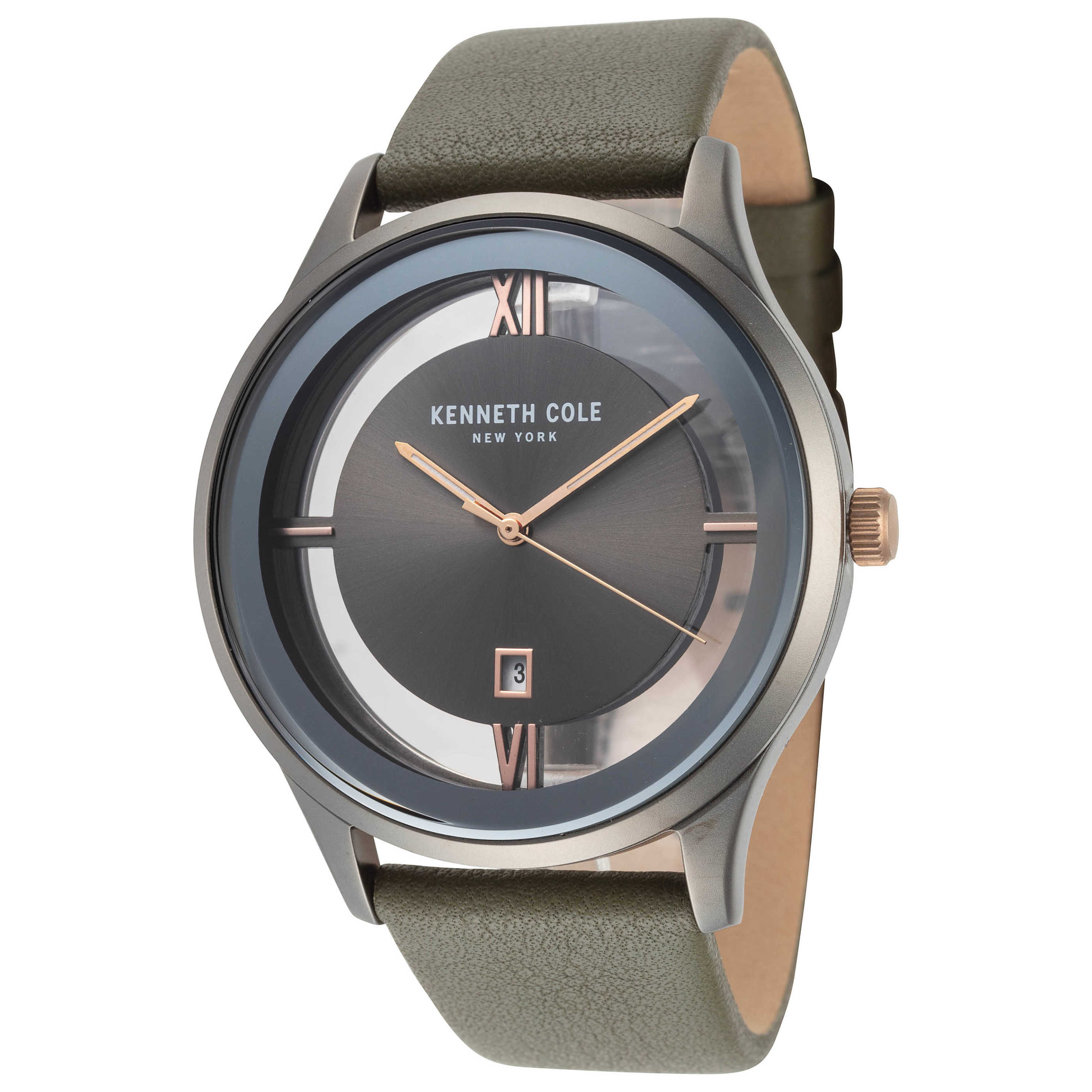 שעון Kenneth Cole דגם Kc50979011 לגברים 44 מ״מ קוורץ