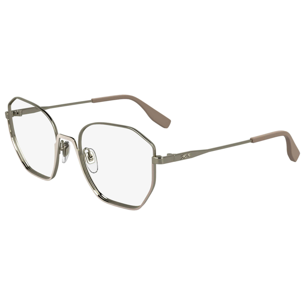 Karl Lagerfeld Women's 54 mm Nude Light Gold Eyeglasses KL356-264-54