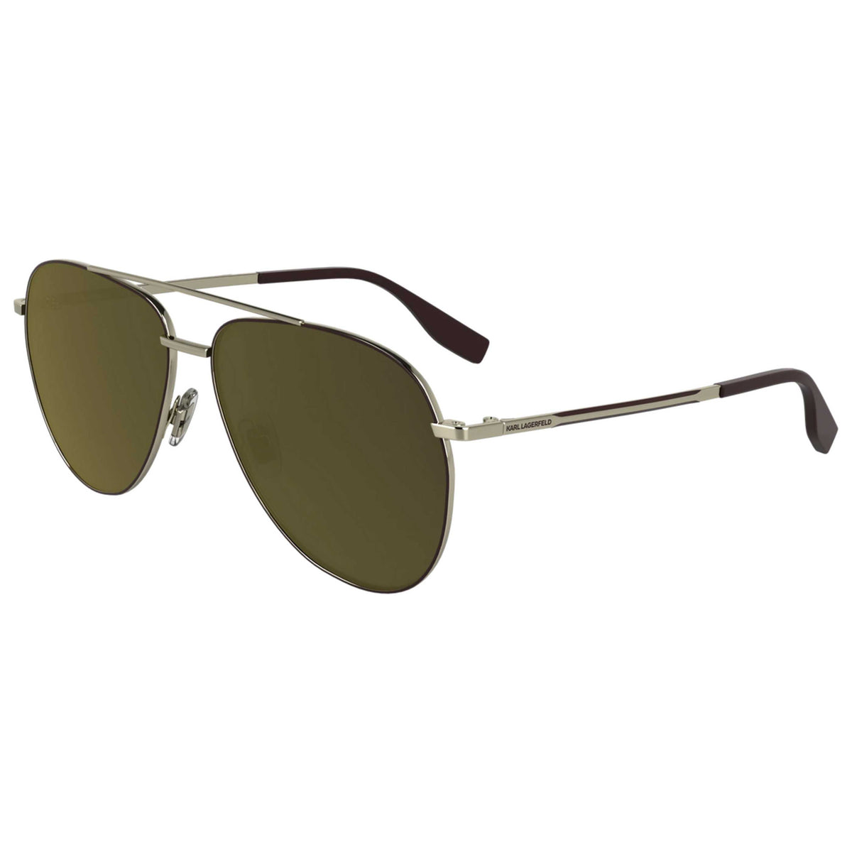 משקפי שמש Karl Lagerfeld דגם KL360SN-712-59 יוניסקס 59 מ״מ בצבע Light Gold