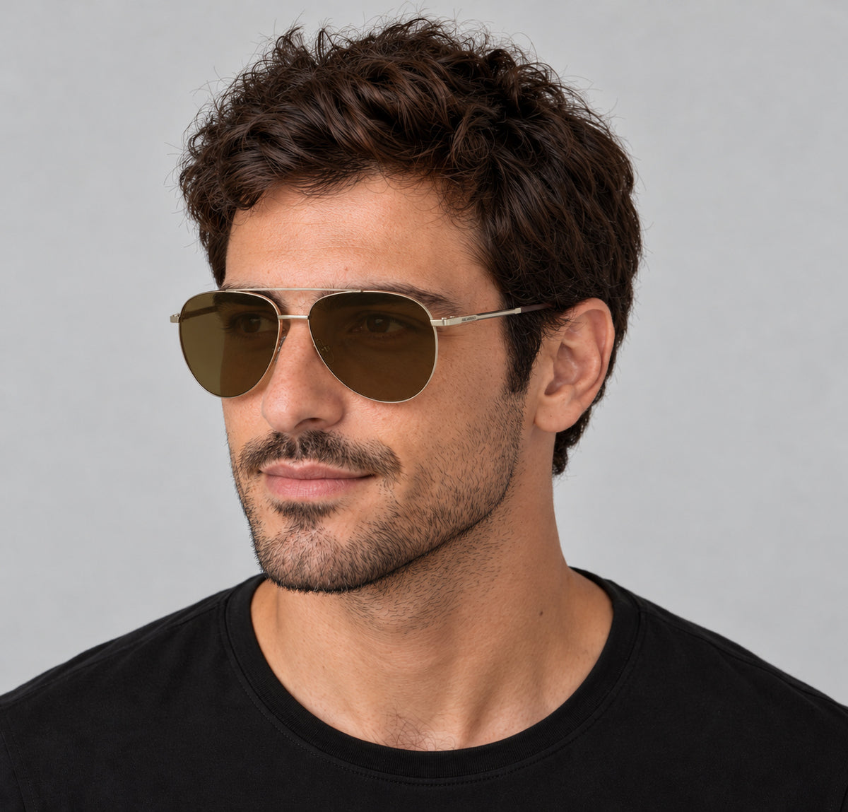 משקפי שמש Karl Lagerfeld דגם KL360SN-712-59 יוניסקס 59 מ״מ בצבע Light Gold