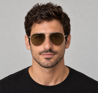 משקפי שמש Karl Lagerfeld דגם KL360SN-712-59 יוניסקס 59 מ״מ בצבע Light Gold