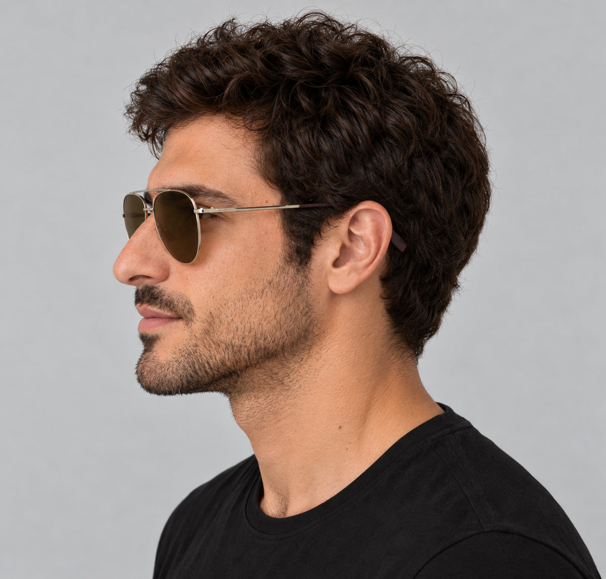 משקפי שמש Karl Lagerfeld דגם KL360SN-712-59 יוניסקס 59 מ״מ בצבע Light Gold