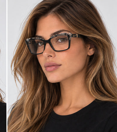 Karl Lagerfeld Women's 52 mm Marble Black Eyeglasses KL6130N-013-52