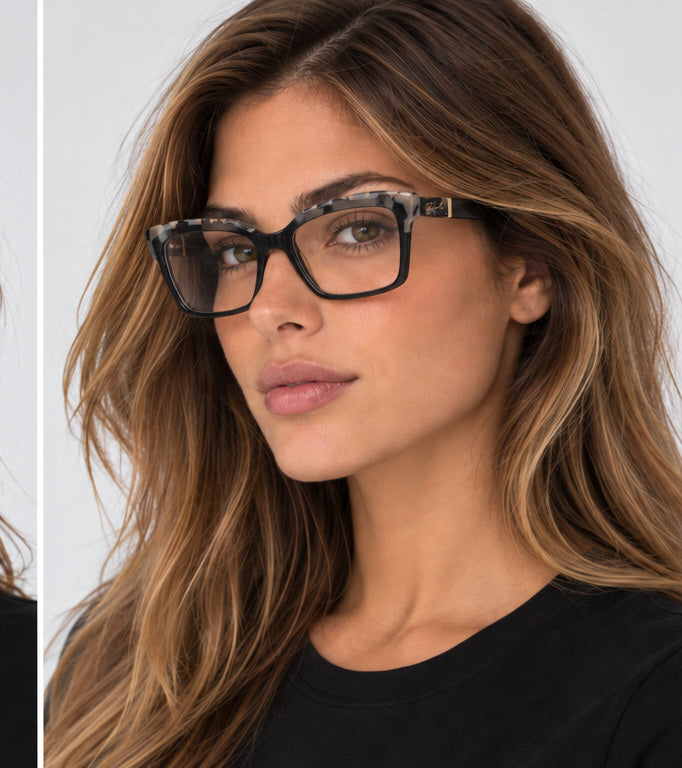 Karl Lagerfeld Women's 52 mm Marble Black Eyeglasses KL6130N-013-52