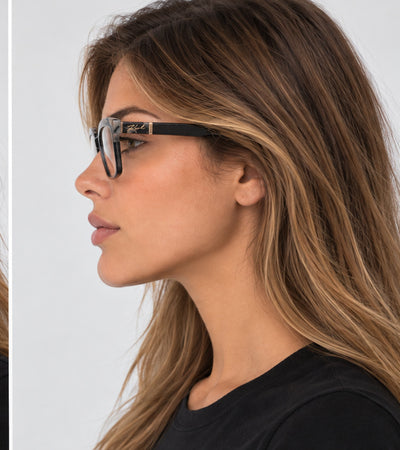 Karl Lagerfeld Women's 52 mm Marble Black Eyeglasses KL6130N-013-52