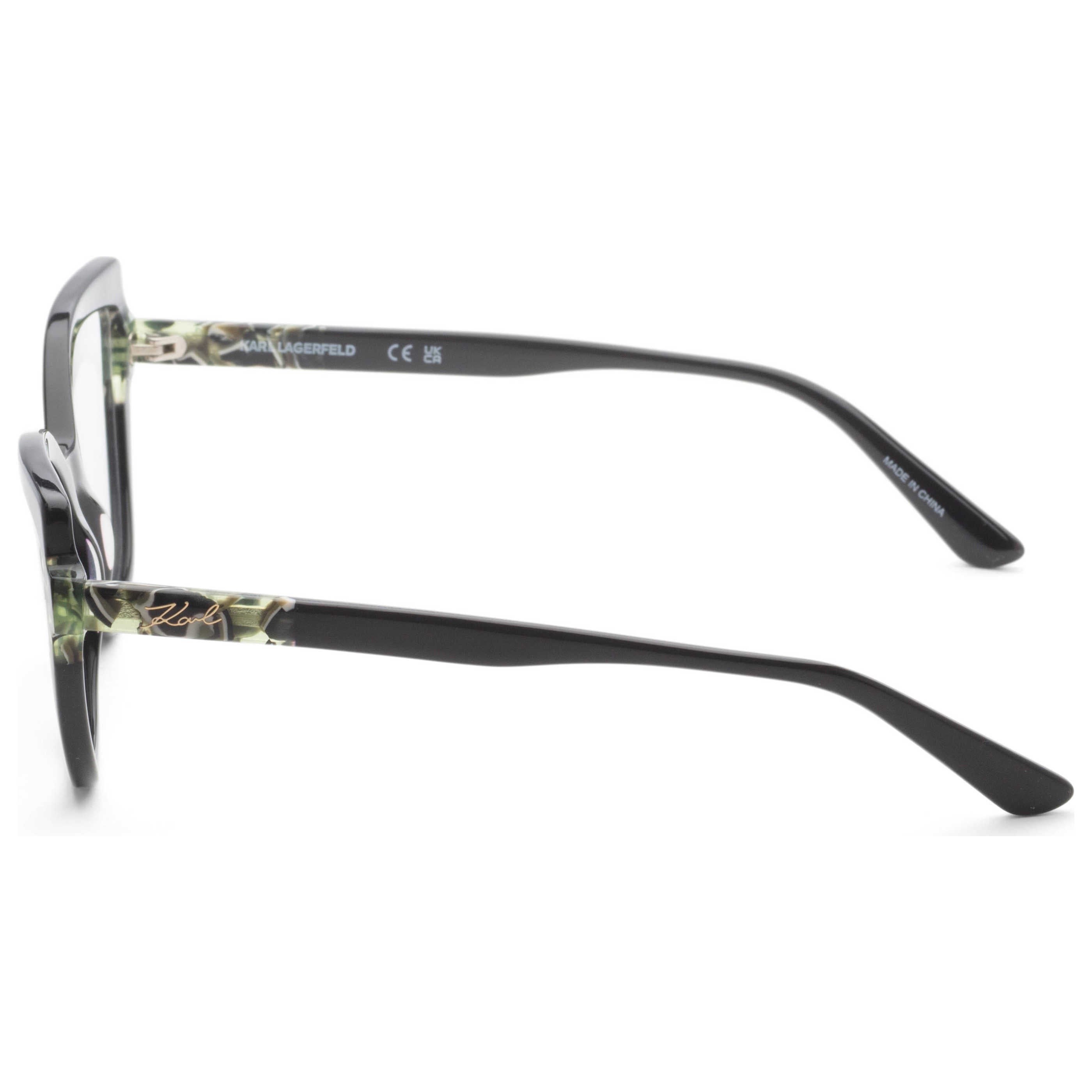 משקפי ראייה Karl Lagerfeld דגם Kl6132 לנשים 54 מ״מ בצבע שחור Marble