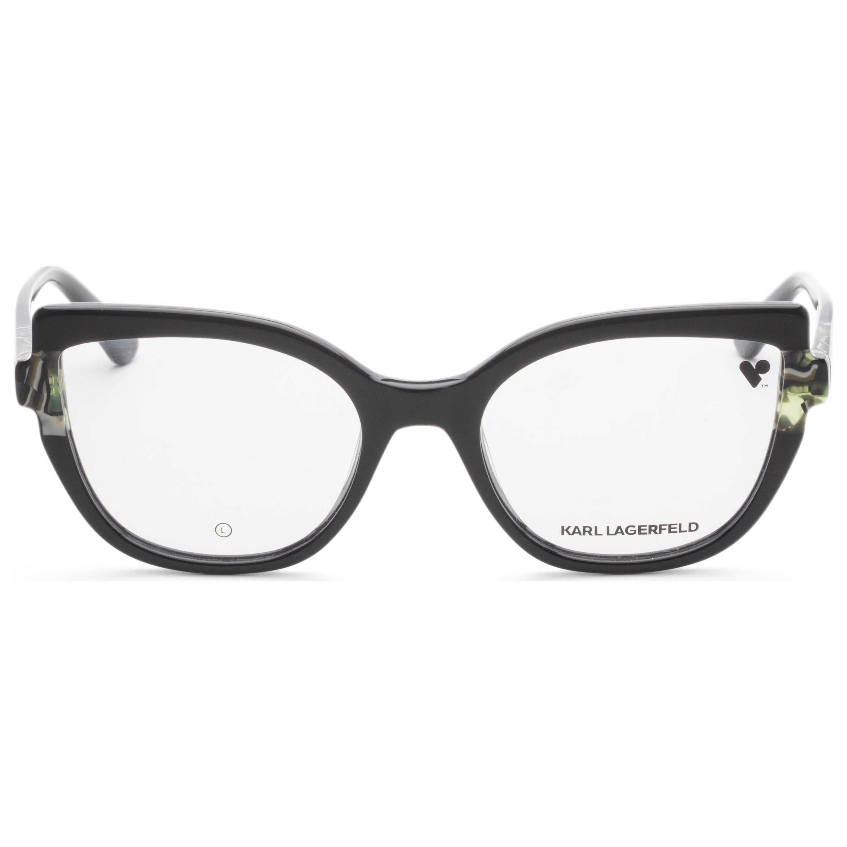משקפי ראייה Karl Lagerfeld דגם Kl6132 לנשים 54 מ״מ בצבע שחור Marble