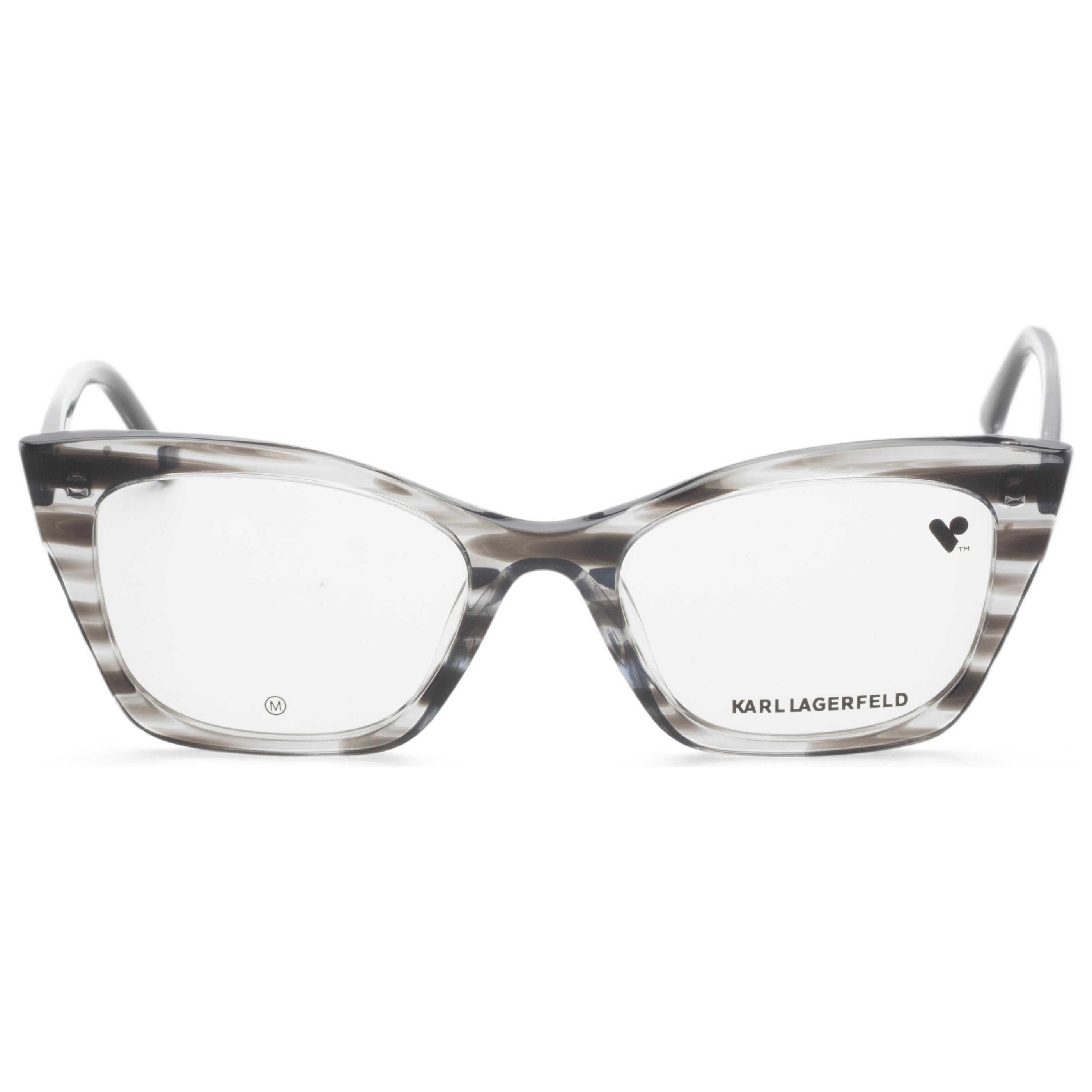 משקפי ראייה Karl Lagerfeld דגם Kl6134 לנשים 52 מ״מ בצבע Striped אפור