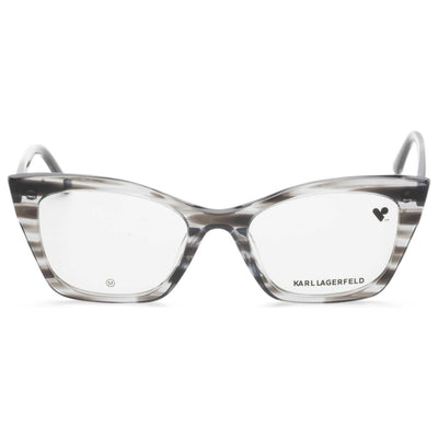משקפי ראייה Karl Lagerfeld דגם Kl6134 לנשים 52 מ״מ בצבע Striped אפור