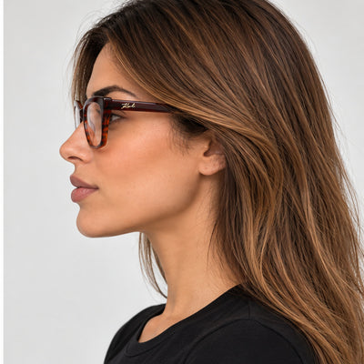 Karl Lagerfeld Women's 52 mm Striped Burnt Eyeglasses KL6134-237-52