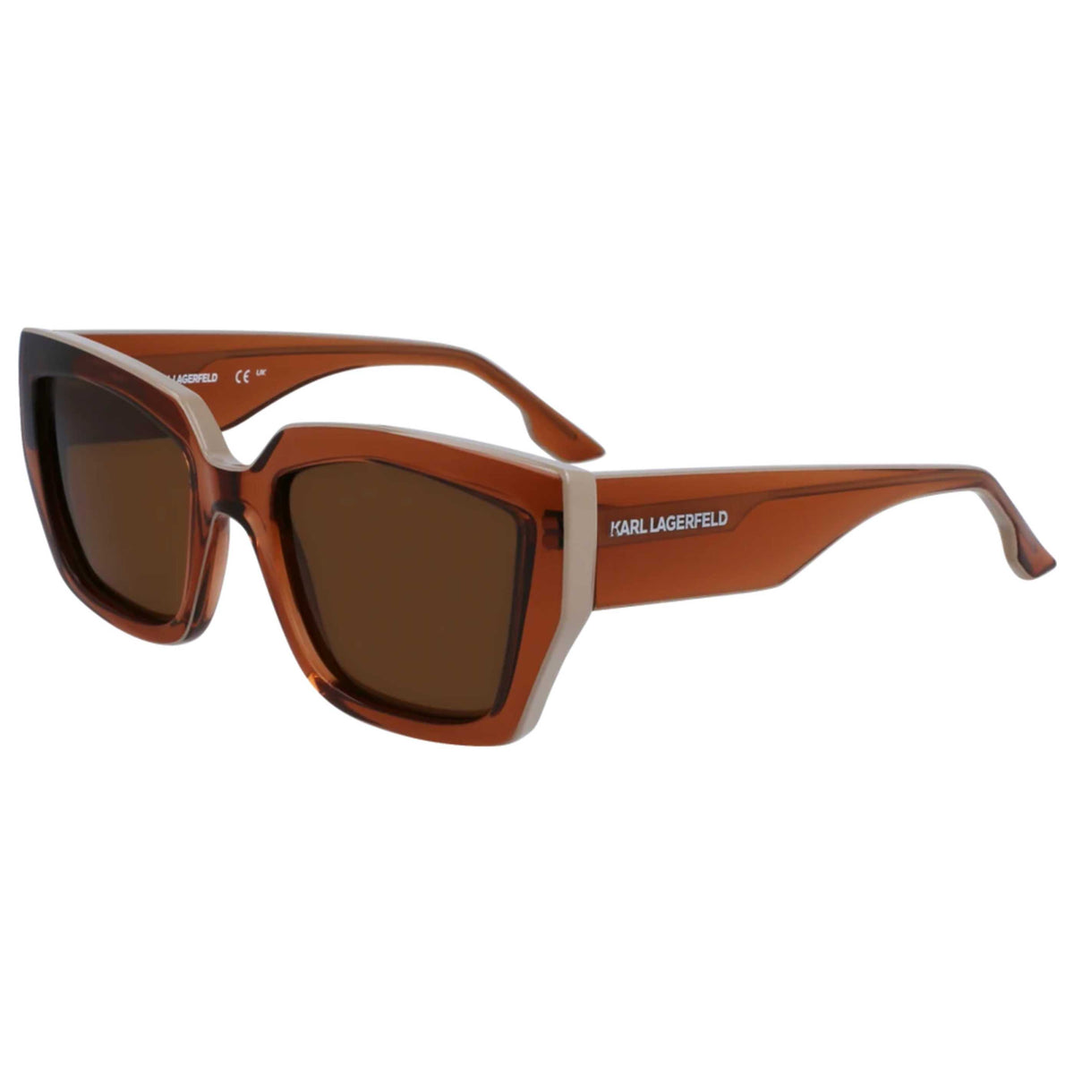משקפי שמש Karl Lagerfeld דגם KL6143S-246-53 לנשים 52 מ״מ בצבע Antique Rose