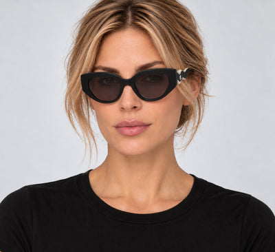 Karl Lagerfeld Women's 50 mm Matte Black Sunglasses KL6144S-002