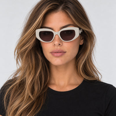 Karl Lagerfeld Women's 53 mm Matte White Sunglasses KL6144S-101