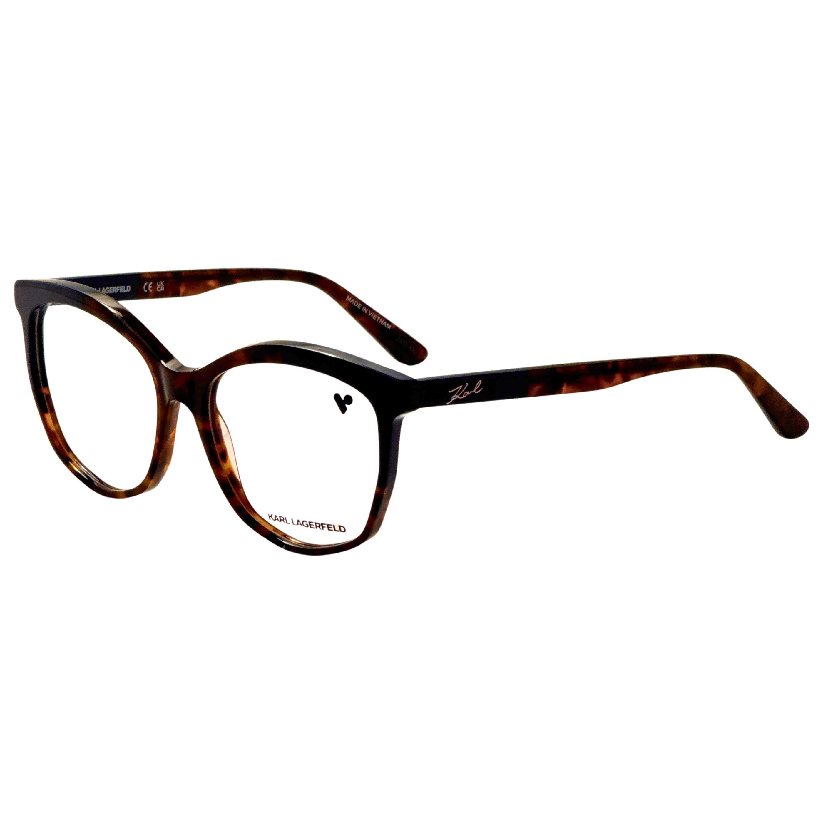 משקפי ראייה Karl Lagerfeld דגם Kl6154 לנשים 55 מ״מ בצבע שריון צב כחול
