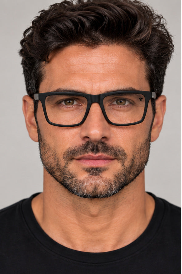 משקפי ראייה Karl Lagerfeld דגם KL6176-207-53 לגברים 53 מ״מ בצבע Mahogany