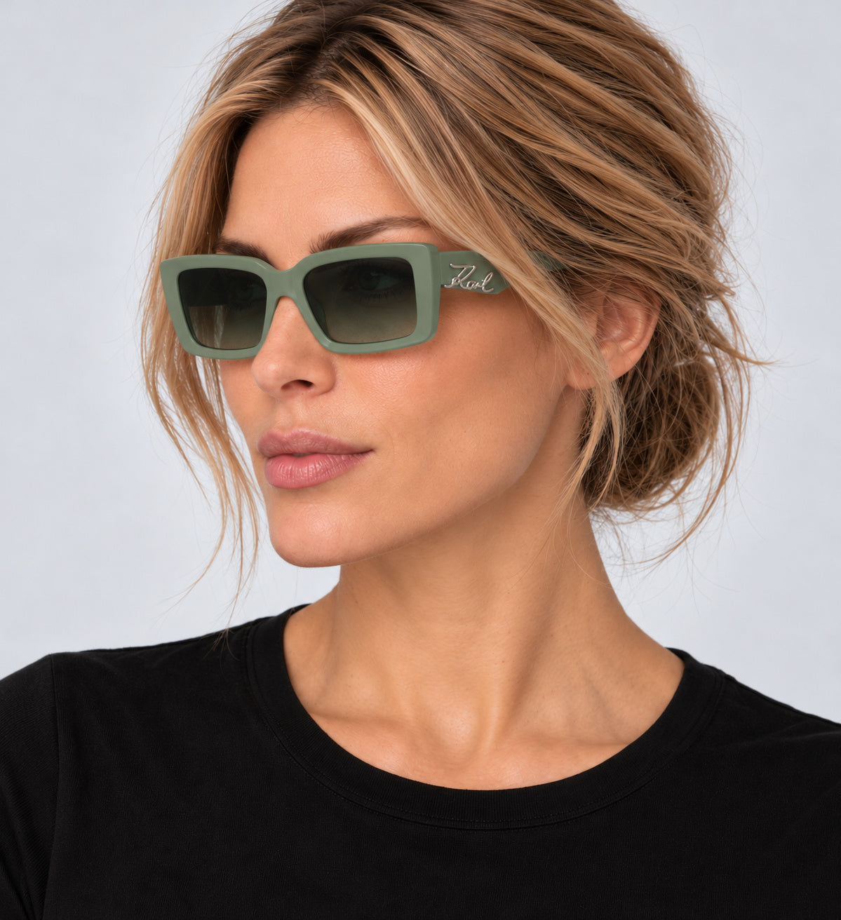 Karl Lagerfeld Women's 53 mm Sage Green Sunglasses KL6180SN-316-53