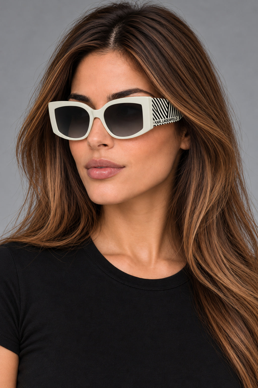 Karl Lagerfeld Women's 53 mm White Sunglasses KL6183S-105-53