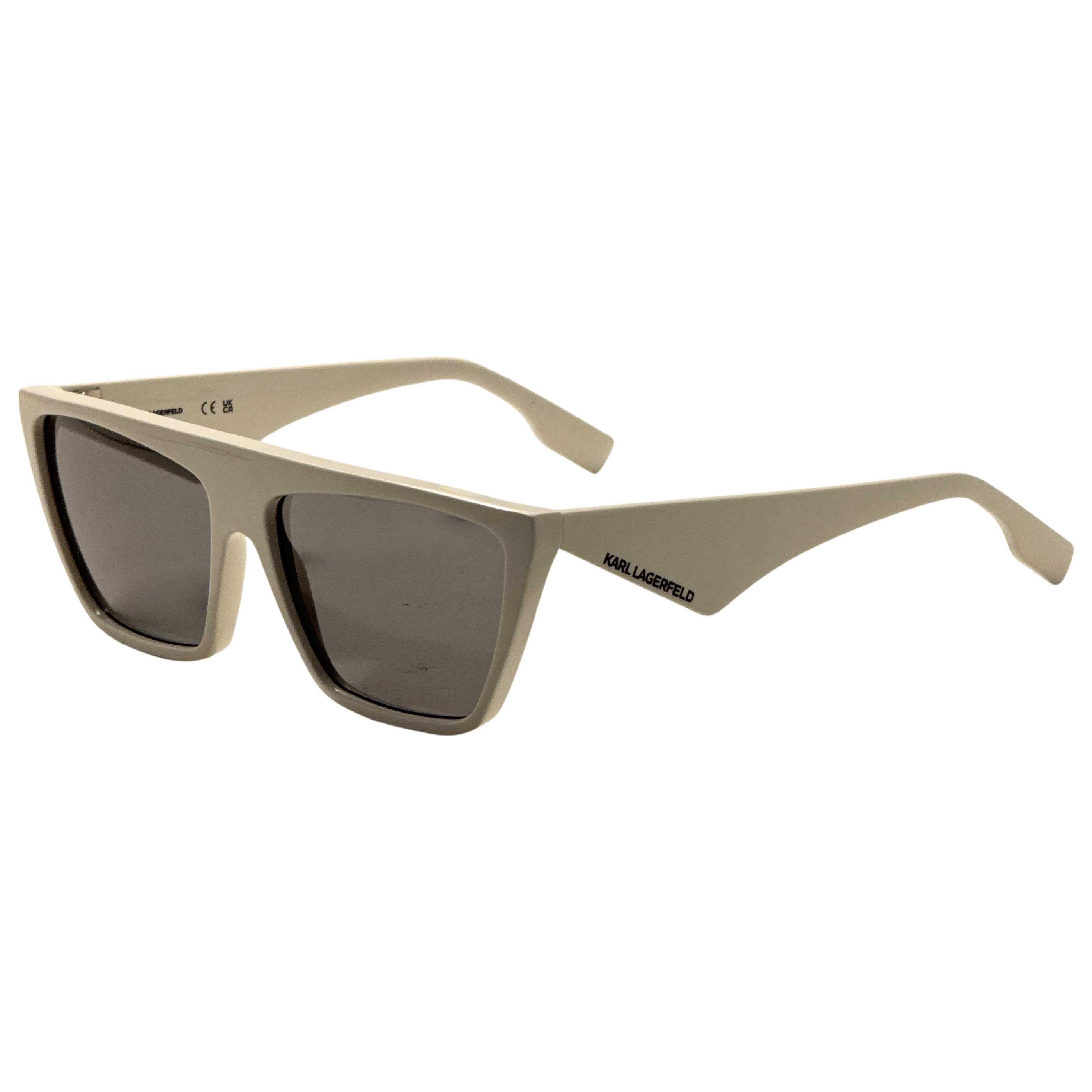 משקפי שמש Karl Lagerfeld דגם Kl6186S יוניסקס 60 מ״מ בצבע לבן